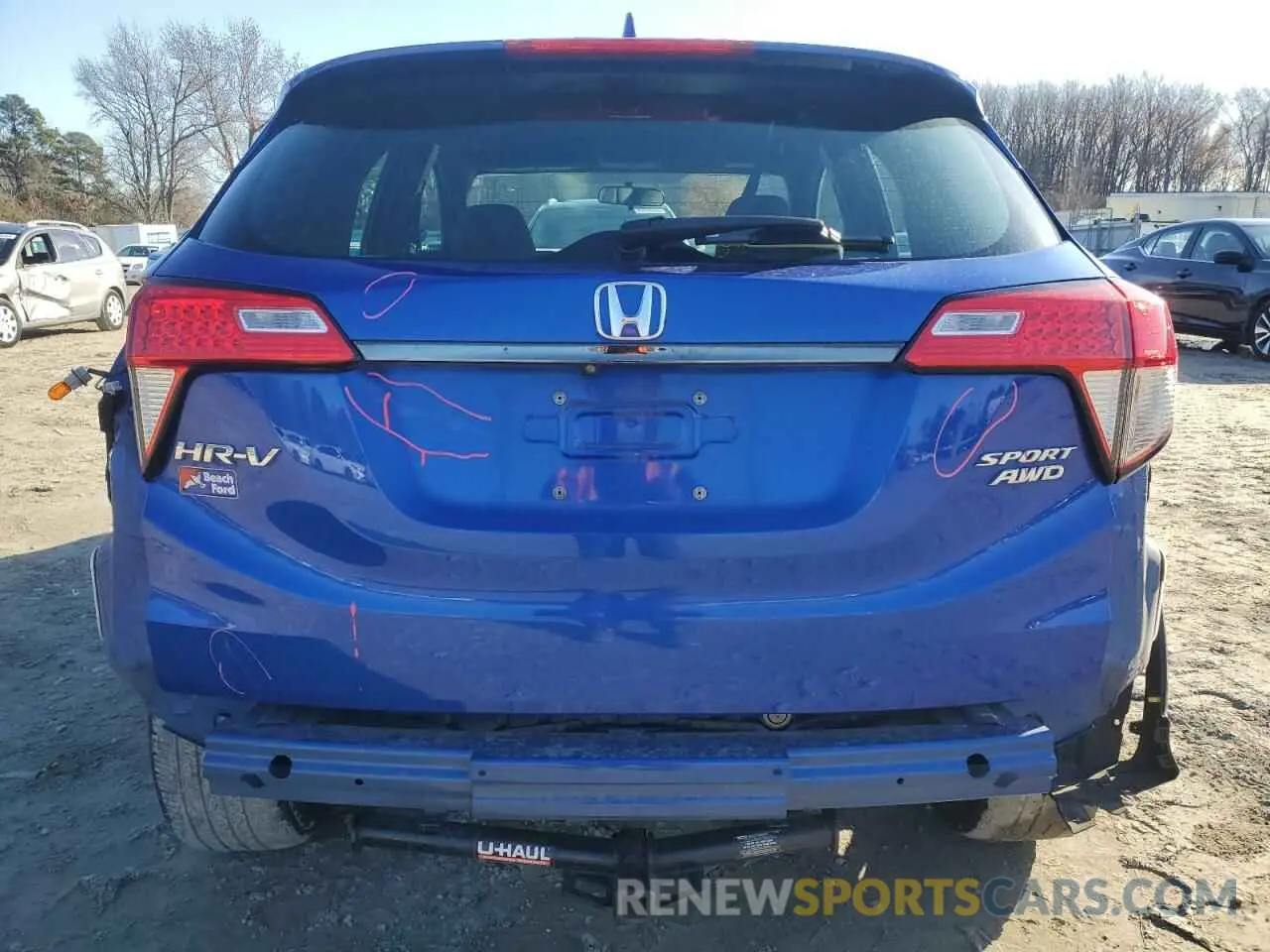 6 Photograph of a damaged car 3CZRU6H14KG716226 HONDA HR-V 2019