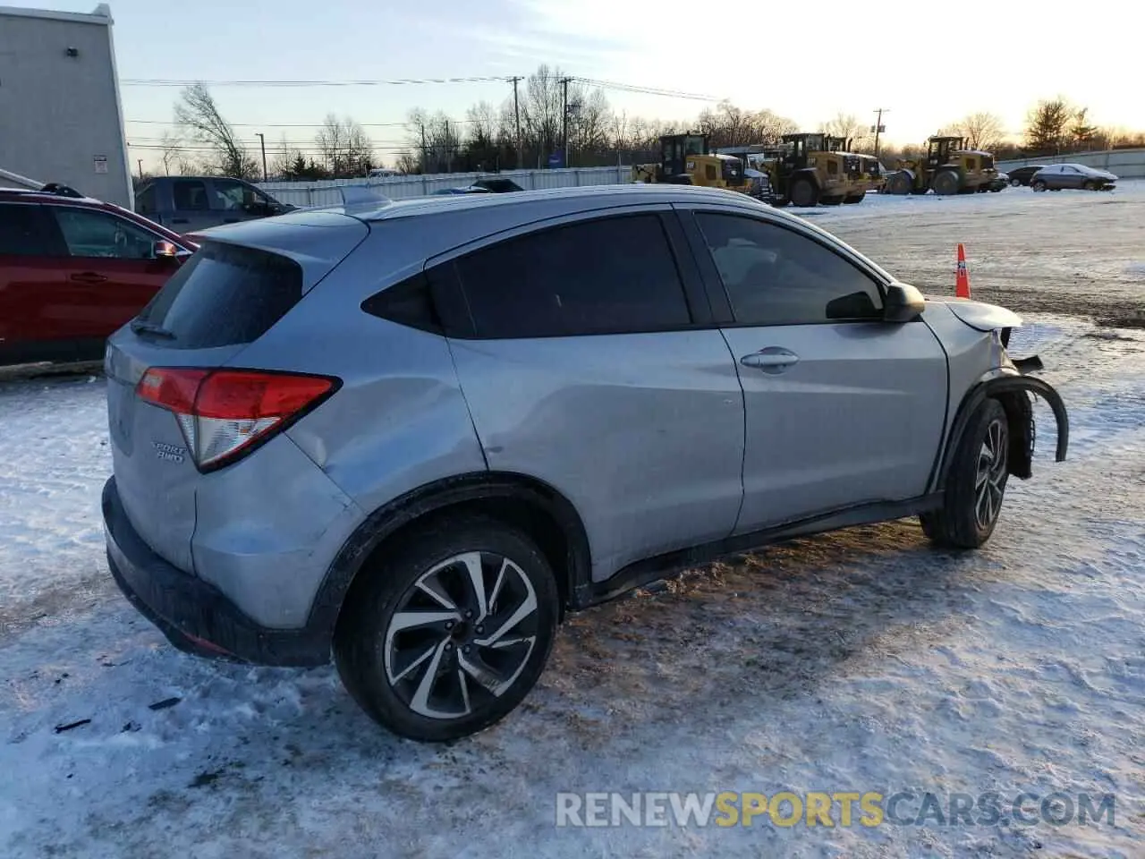 3 Photograph of a damaged car 3CZRU6H14KG720082 HONDA HR-V 2019