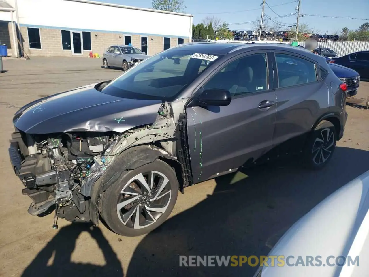 1 Photograph of a damaged car 3CZRU6H14KG730336 HONDA HR-V 2019