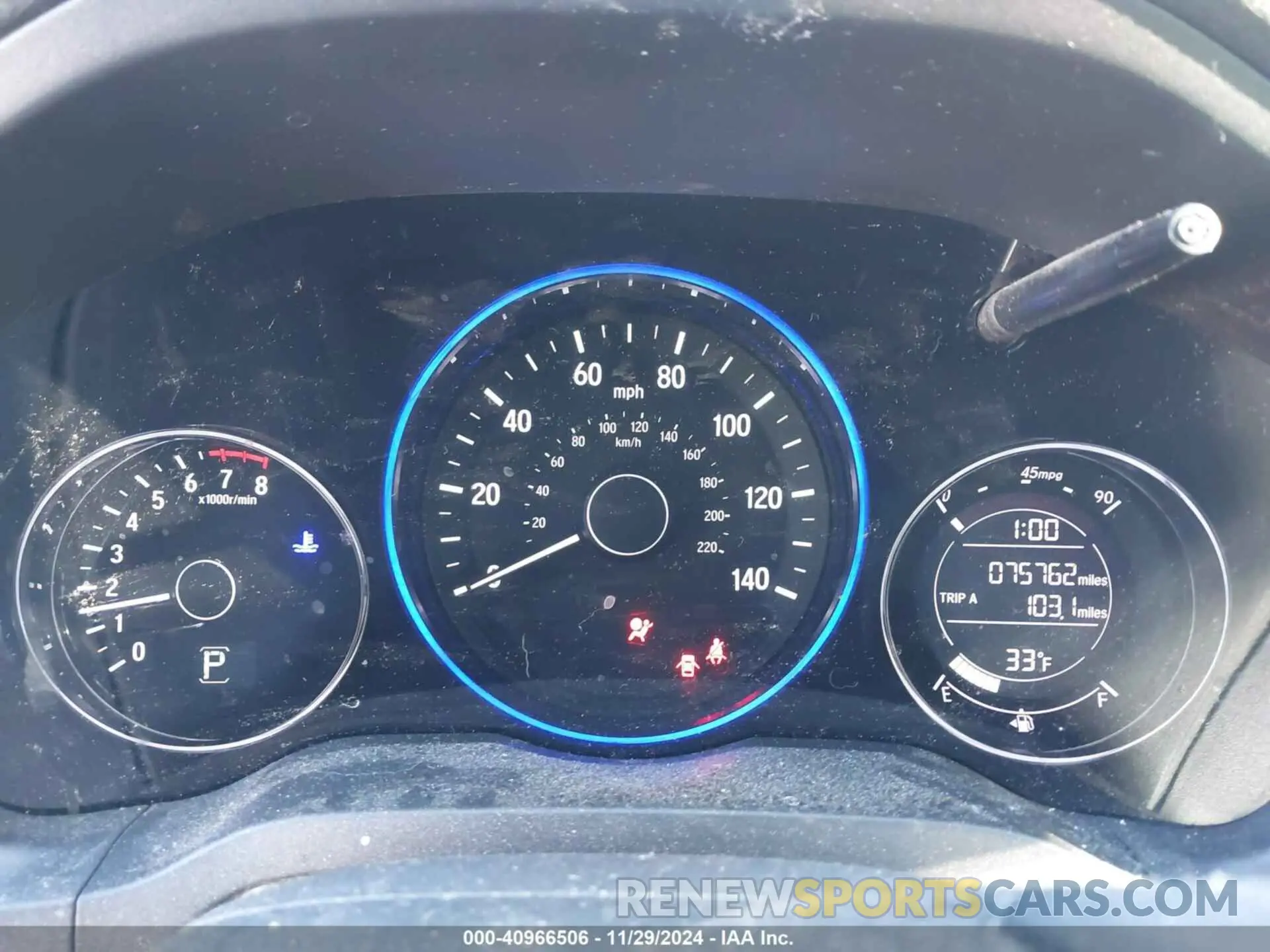 7 Photograph of a damaged car 3CZRU6H15KG704540 HONDA HR-V 2019
