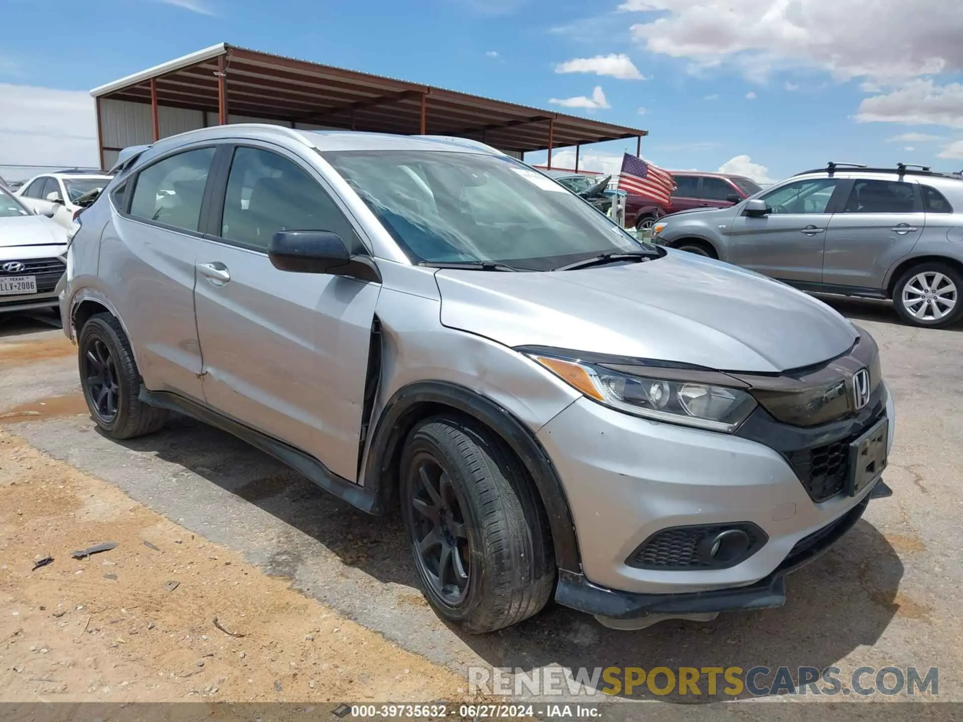 1 Photograph of a damaged car 3CZRU6H16KG734405 HONDA HR-V 2019