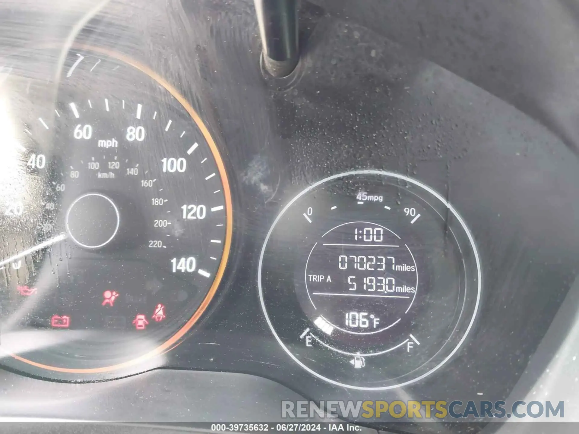 16 Photograph of a damaged car 3CZRU6H16KG734405 HONDA HR-V 2019