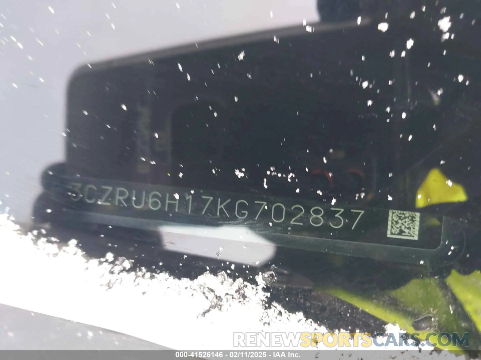 9 Photograph of a damaged car 3CZRU6H17KG702837 HONDA HR-V 2019