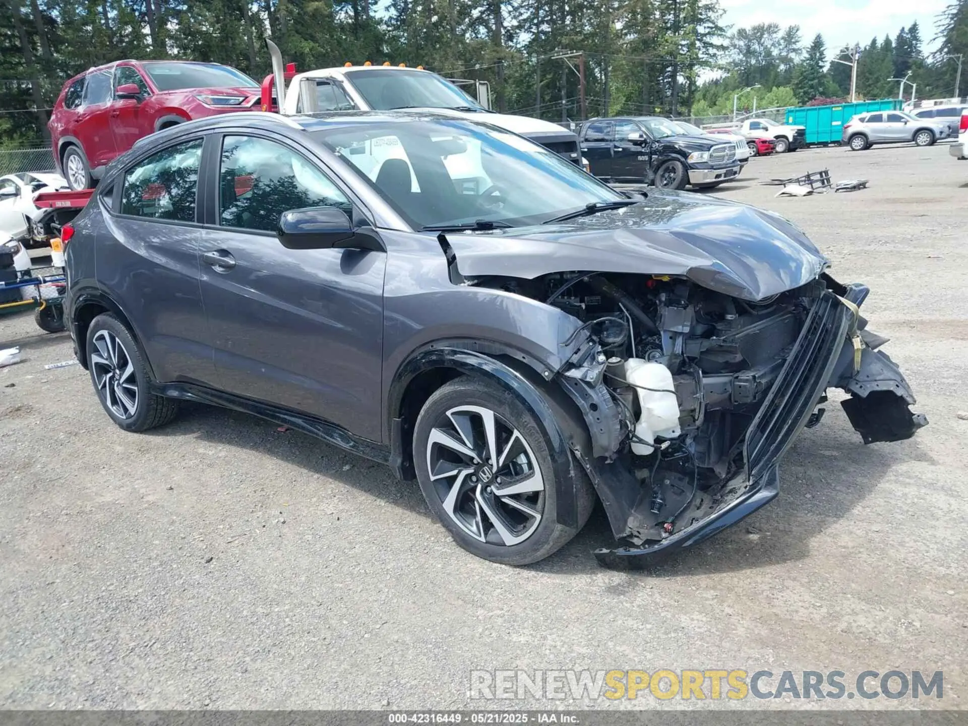 1 Photograph of a damaged car 3CZRU6H17KG711912 HONDA HR-V 2019