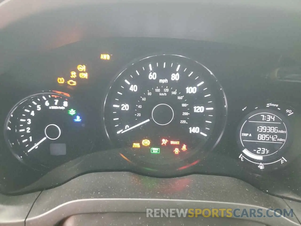 9 Photograph of a damaged car 3CZRU6H18KM706204 HONDA HR-V 2019