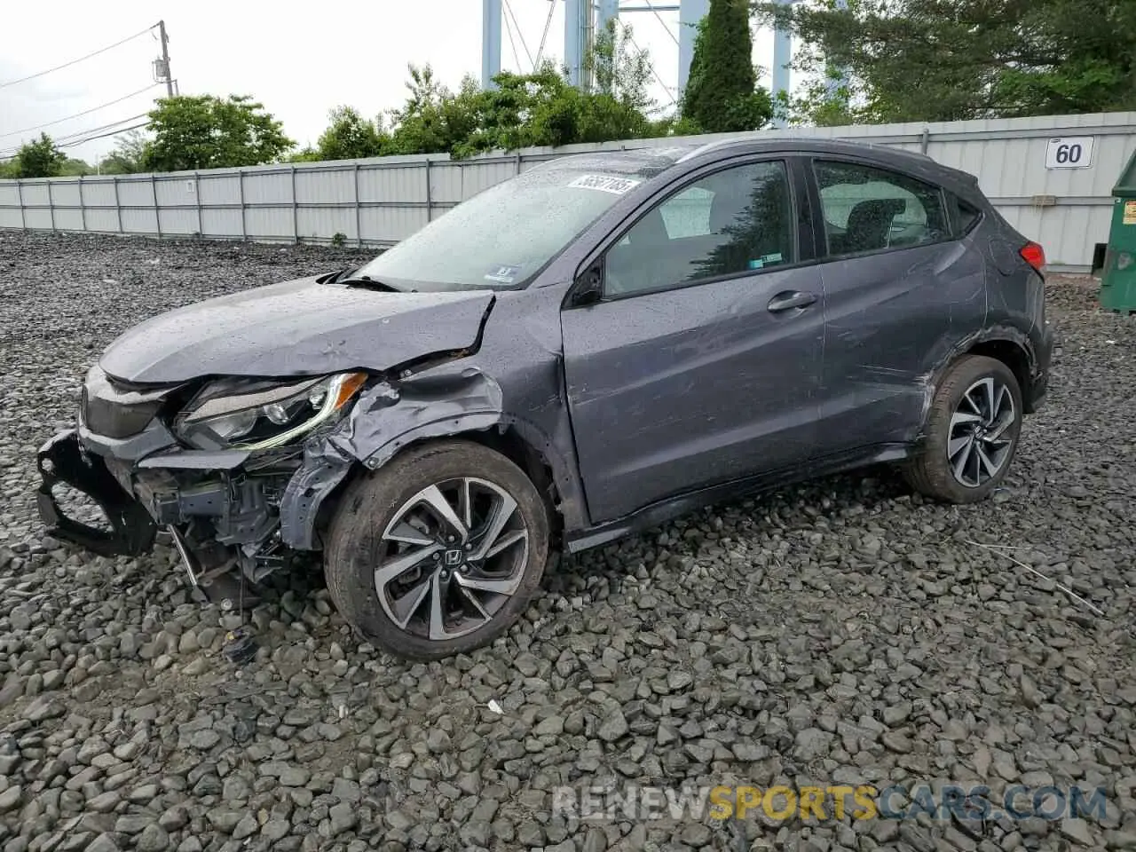 1 Photograph of a damaged car 3CZRU6H19KG715346 HONDA HR-V 2019