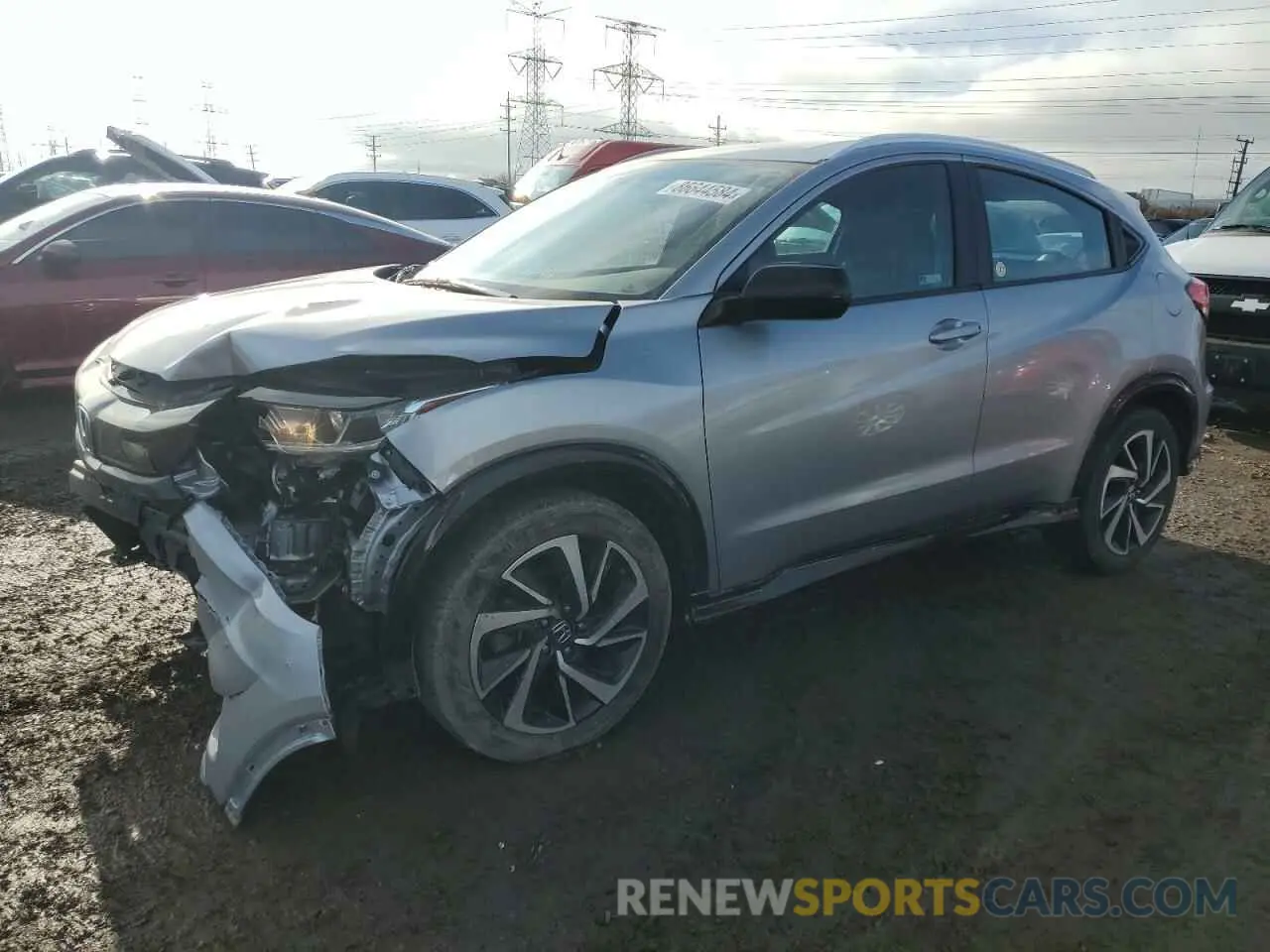 1 Photograph of a damaged car 3CZRU6H1XKG713802 HONDA HR-V 2019