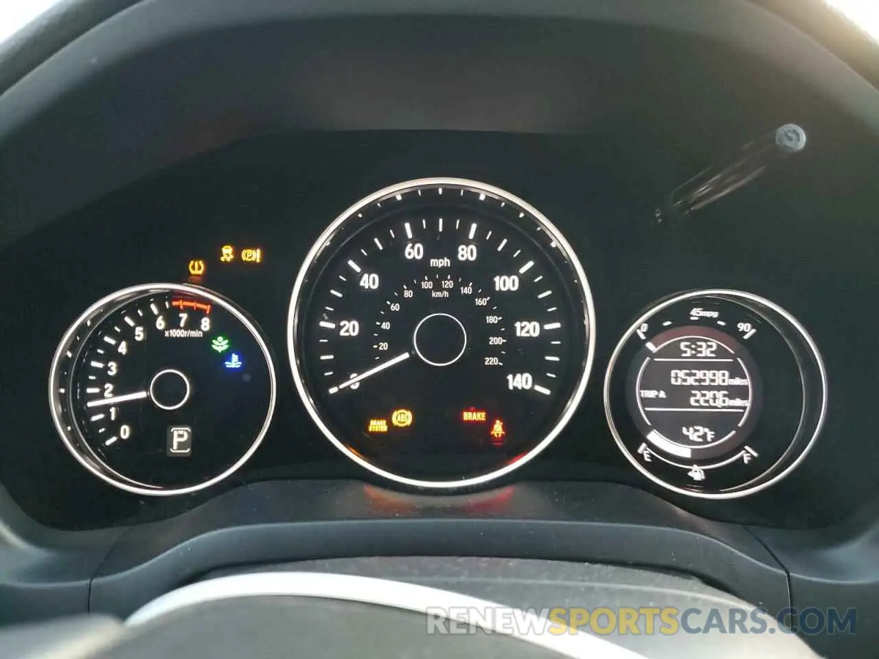 9 Photograph of a damaged car 3CZRU6H31KG722826 HONDA HR-V 2019
