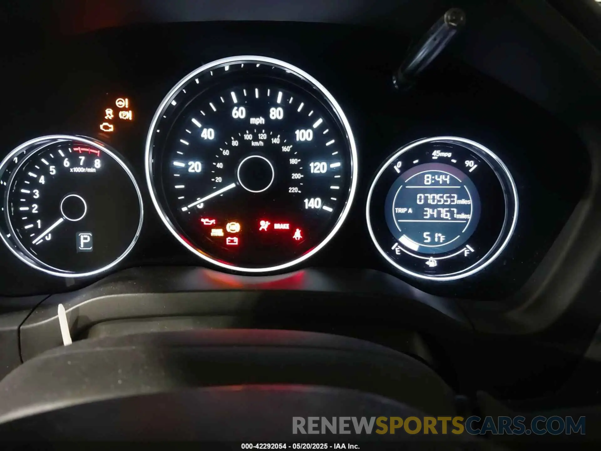 7 Photograph of a damaged car 3CZRU6H33KG705428 HONDA HR-V 2019