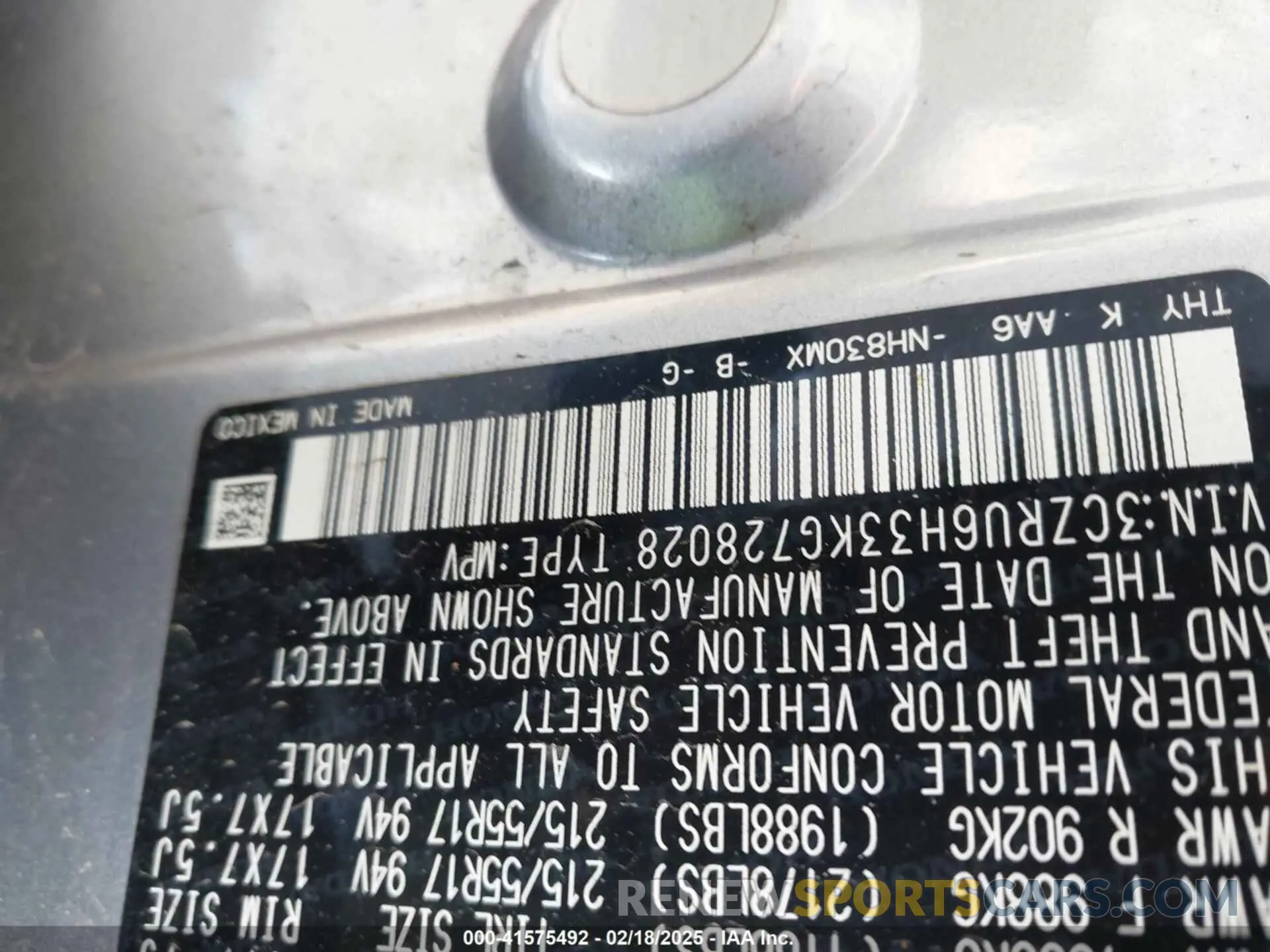 9 Photograph of a damaged car 3CZRU6H33KG728028 HONDA HR-V 2019