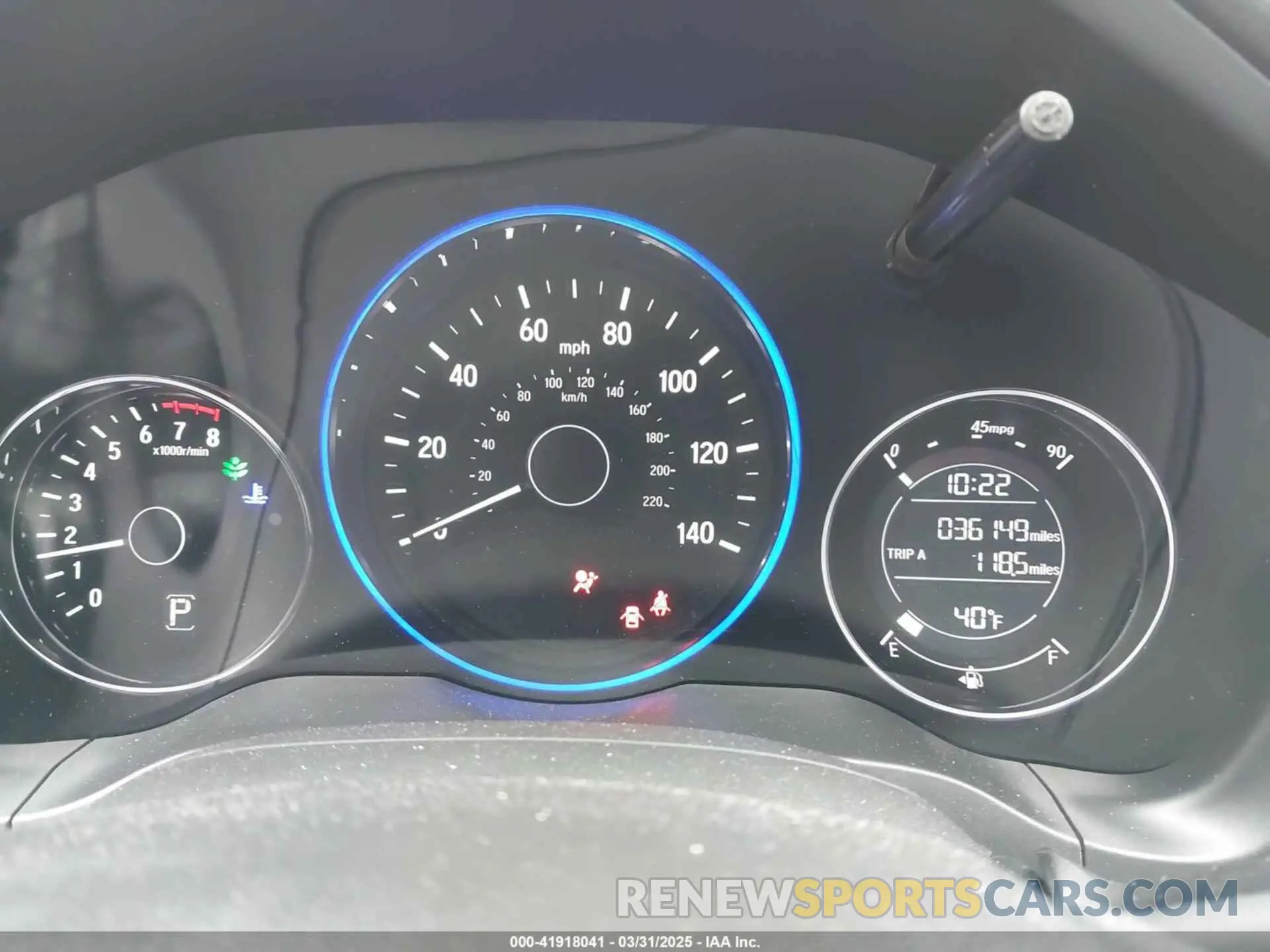 7 Photograph of a damaged car 3CZRU6H34KG713702 HONDA HR-V 2019