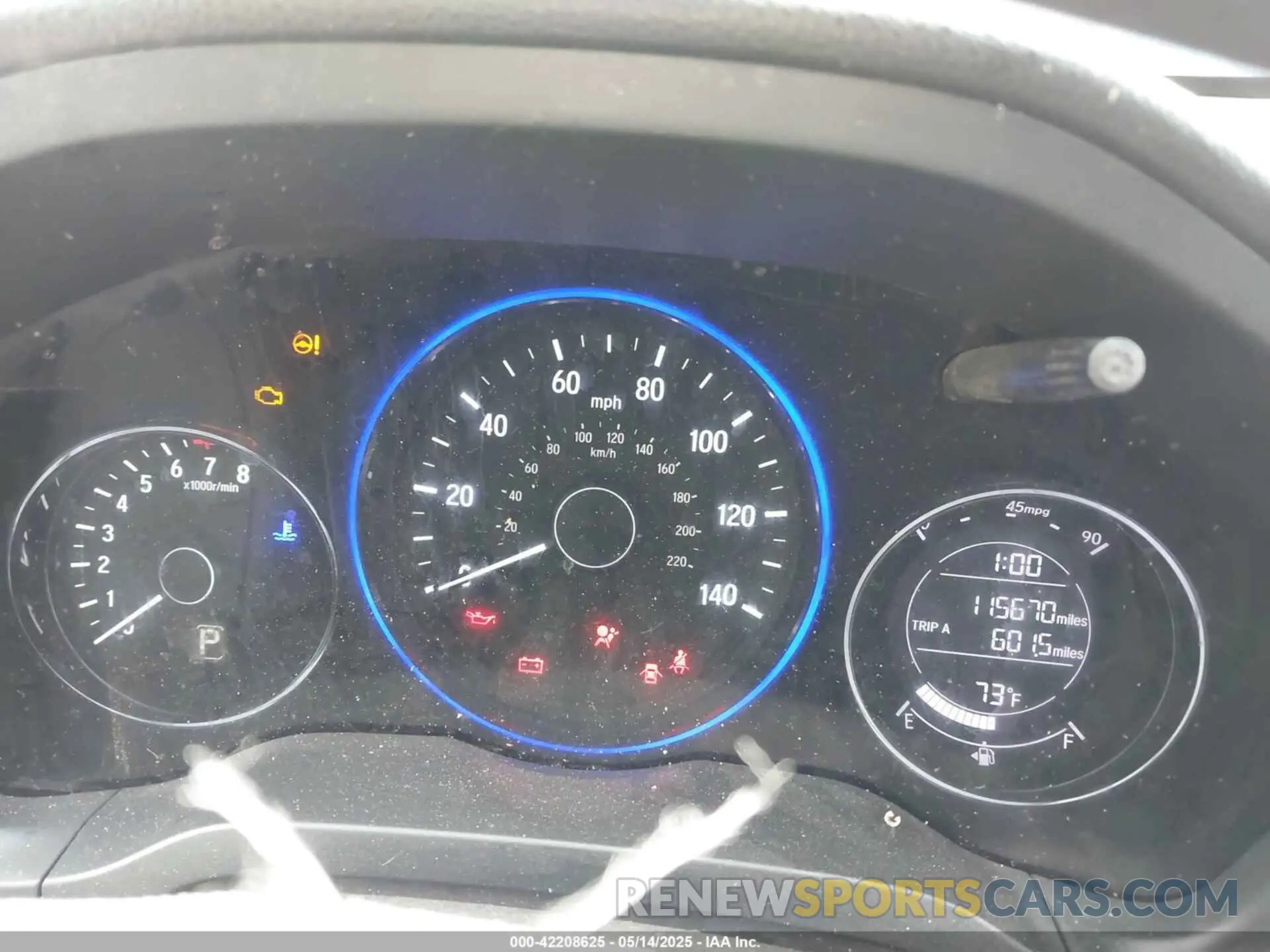 7 Photograph of a damaged car 3CZRU6H34KG724683 HONDA HR-V 2019