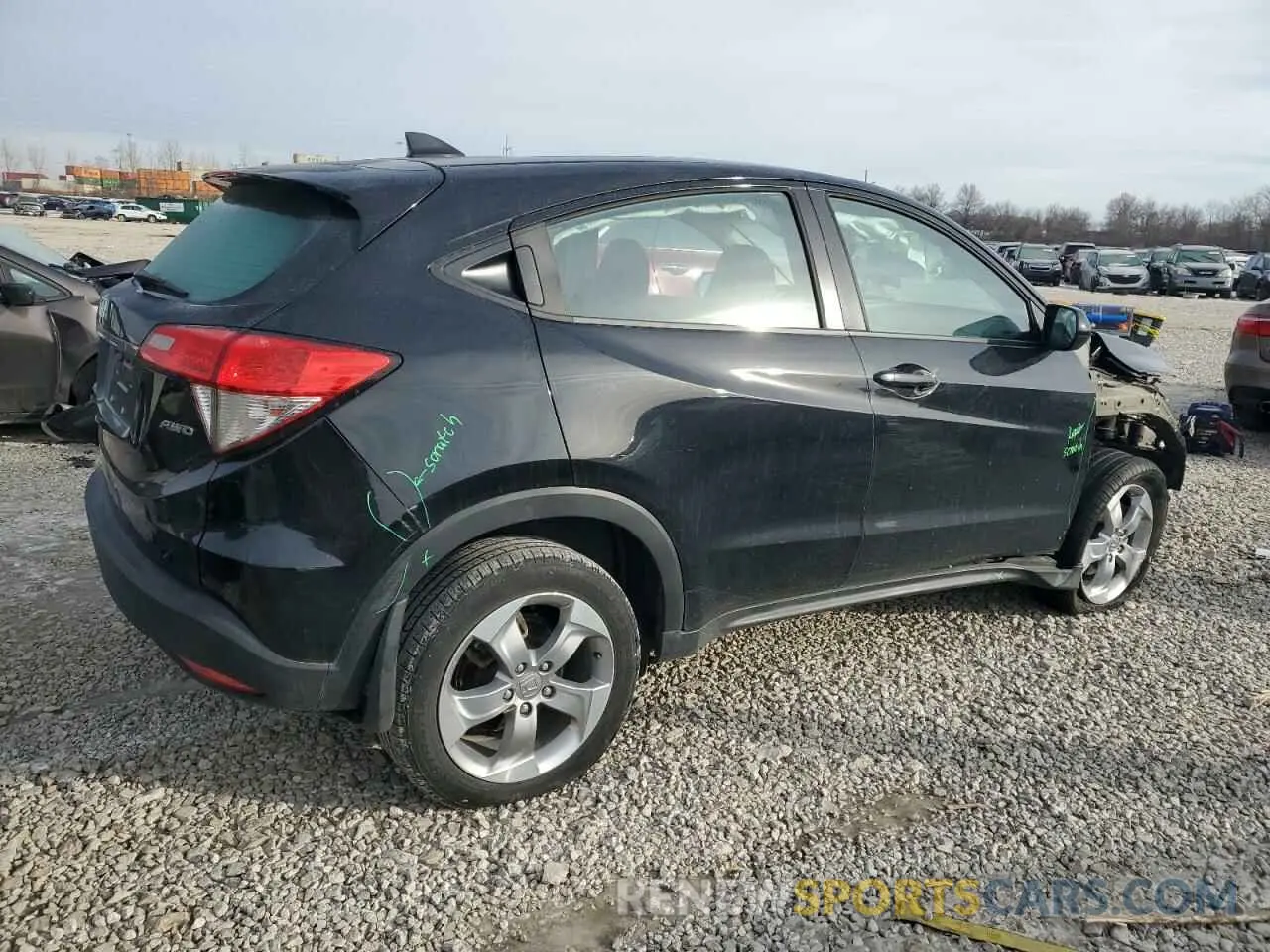 3 Photograph of a damaged car 3CZRU6H34KG727096 HONDA HR-V 2019