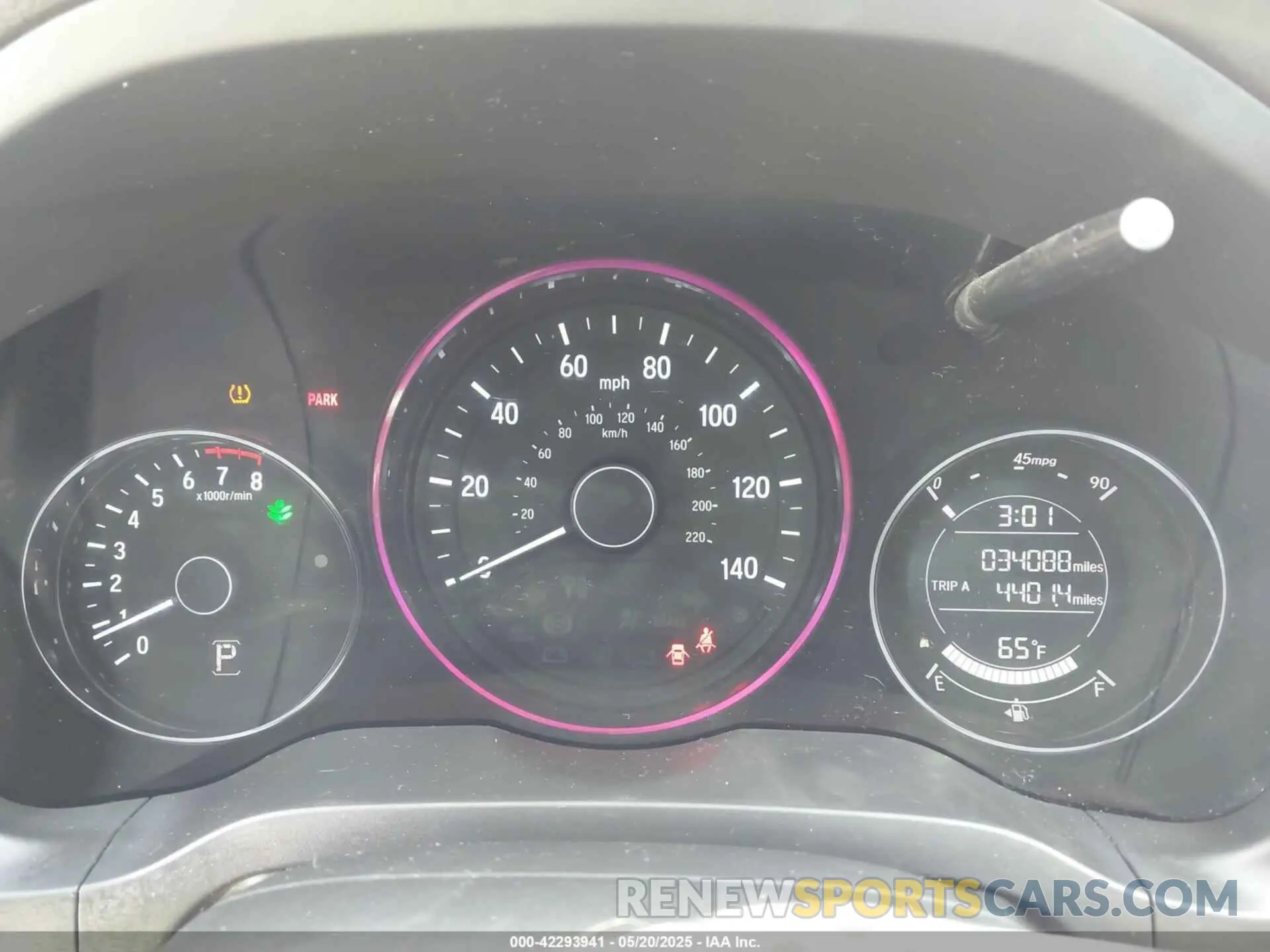 7 Photograph of a damaged car 3CZRU6H34KM728685 HONDA HR-V 2019