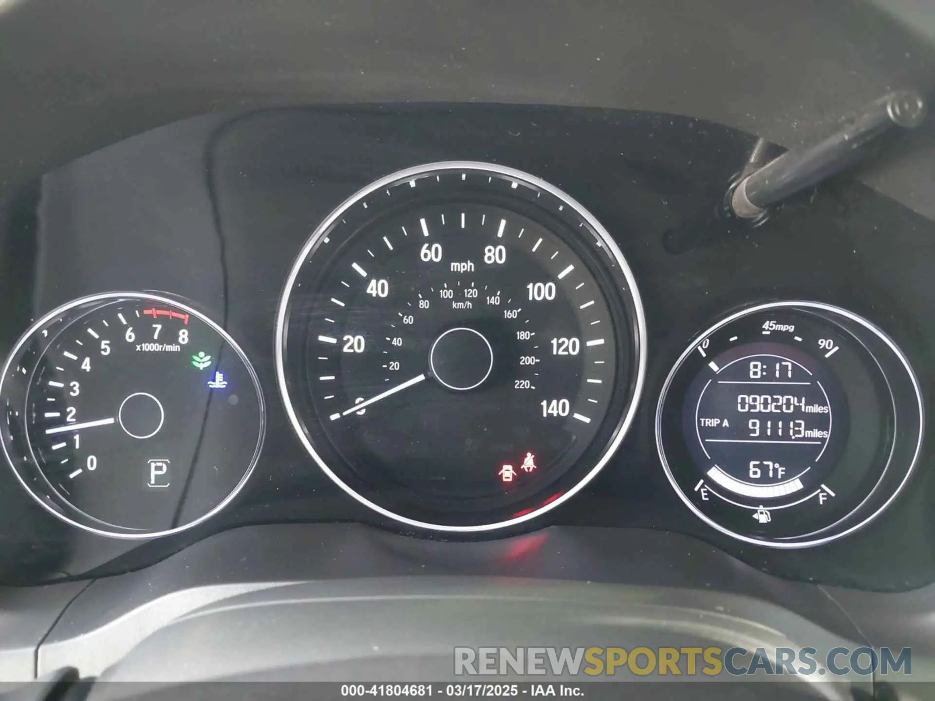 7 Photograph of a damaged car 3CZRU6H35KG705978 HONDA HR-V 2019