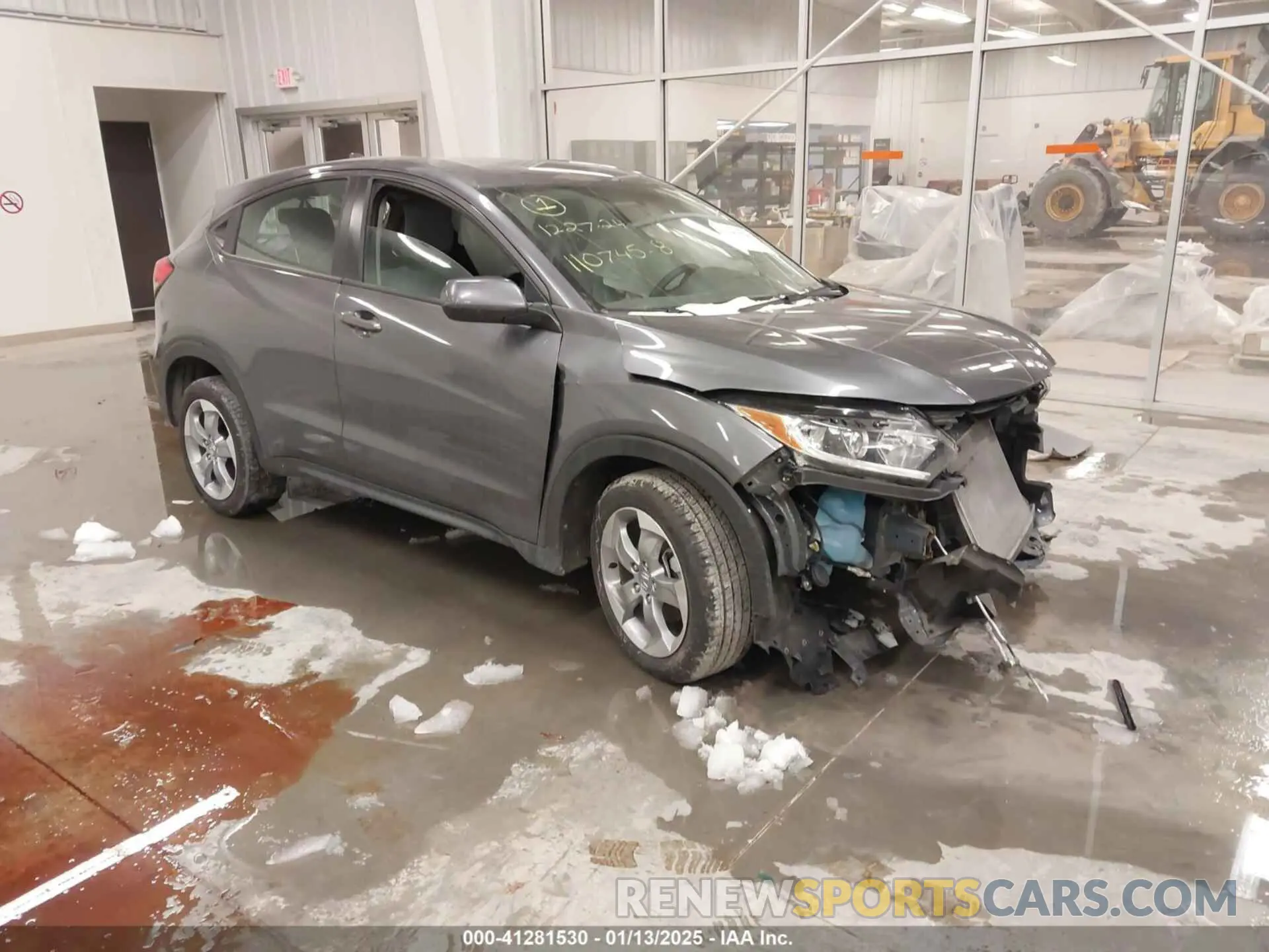 1 Photograph of a damaged car 3CZRU6H35KG709531 HONDA HR-V 2019