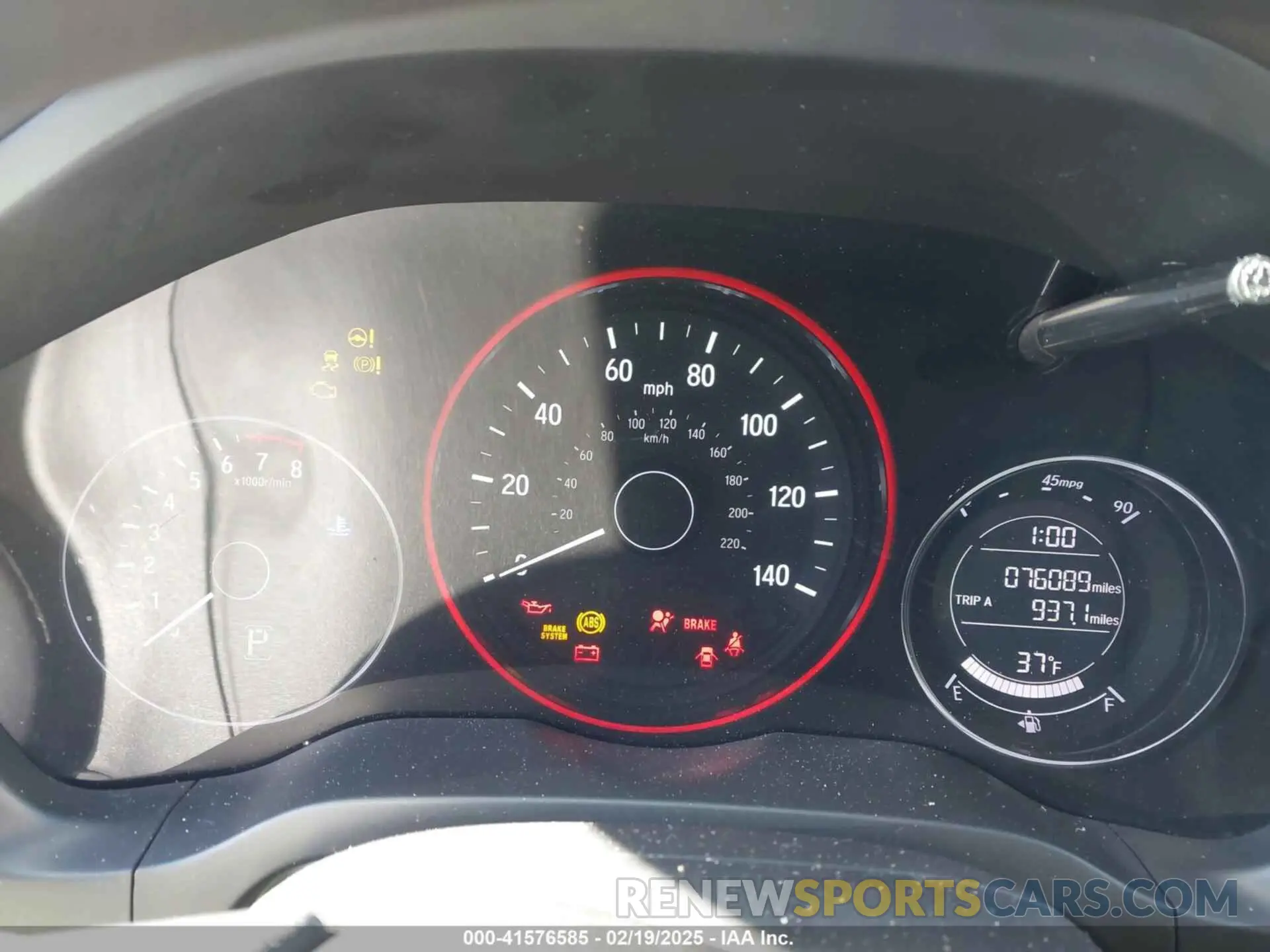 7 Photograph of a damaged car 3CZRU6H36KG729058 HONDA HR-V 2019