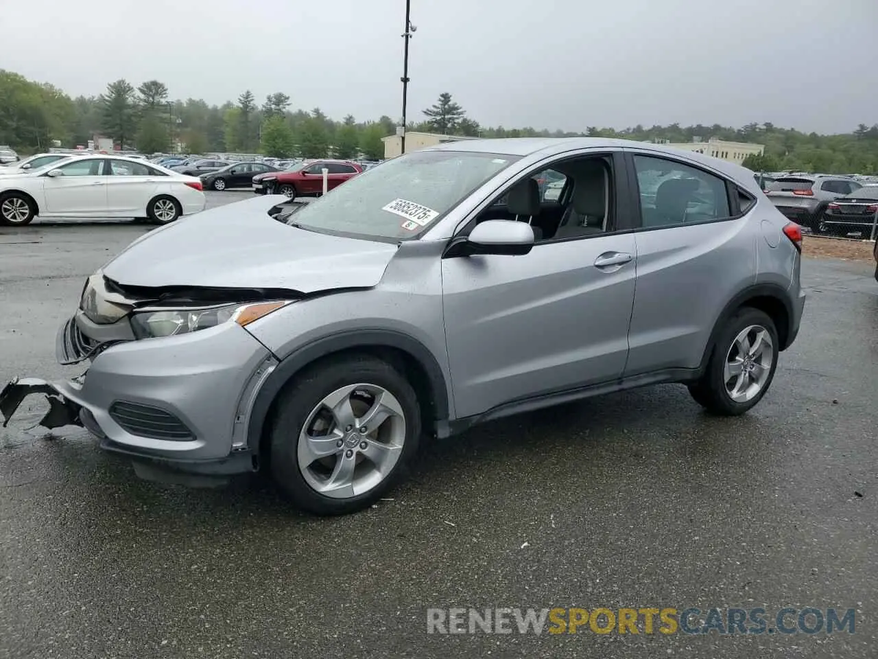1 Photograph of a damaged car 3CZRU6H37KG710423 HONDA HR-V 2019