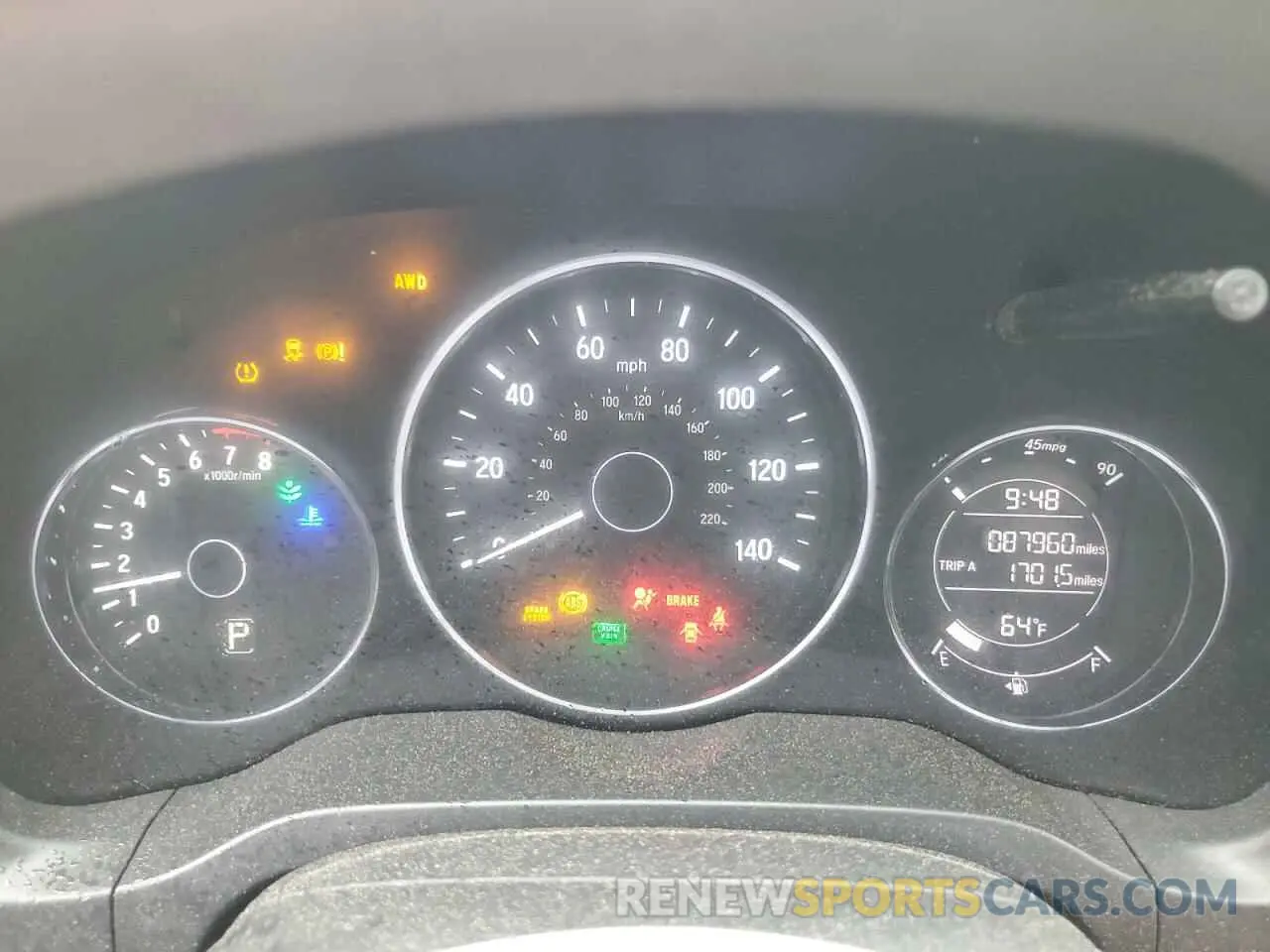 9 Photograph of a damaged car 3CZRU6H37KG710423 HONDA HR-V 2019