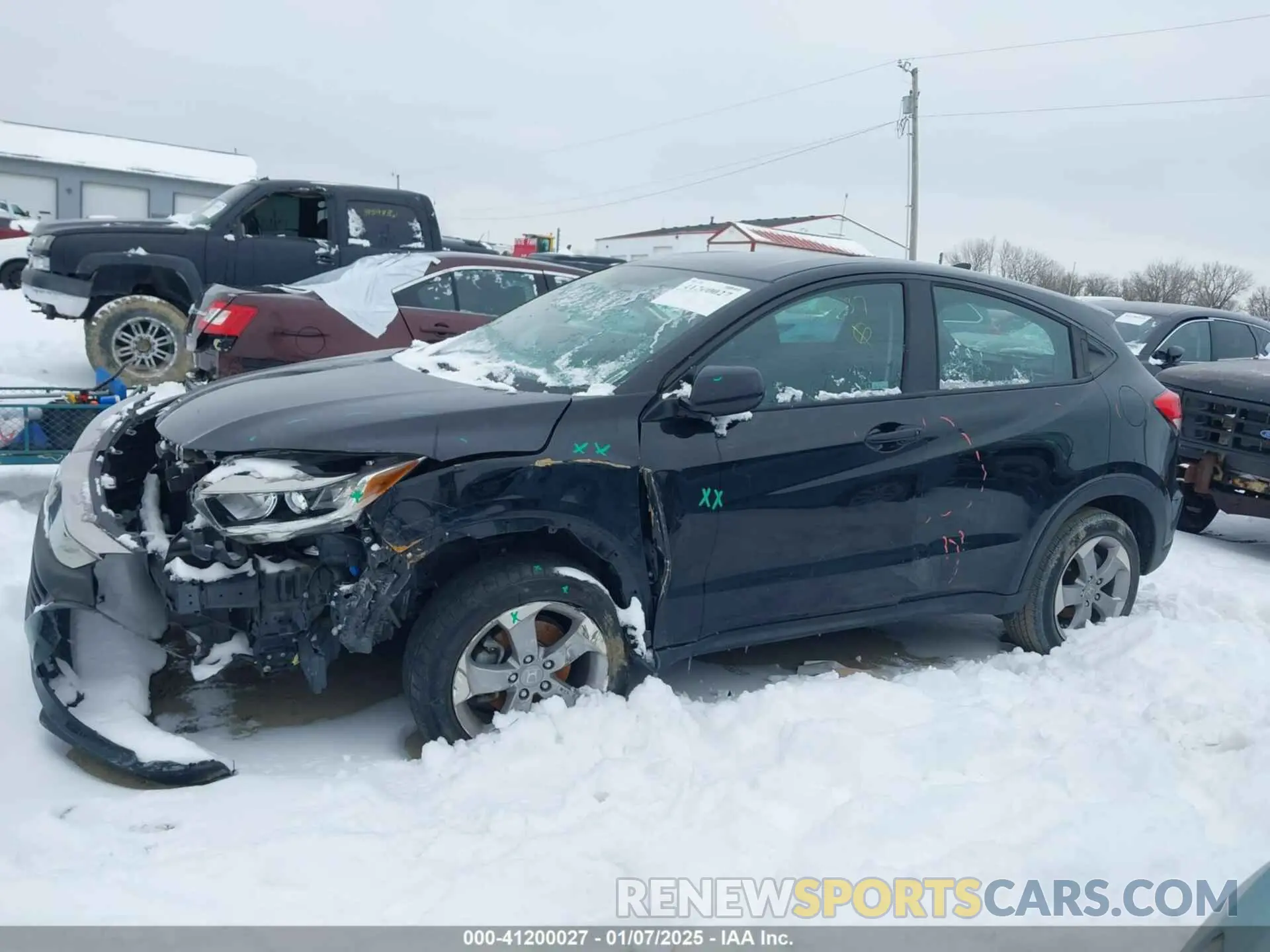 14 Photograph of a damaged car 3CZRU6H37KG731837 HONDA HR-V 2019