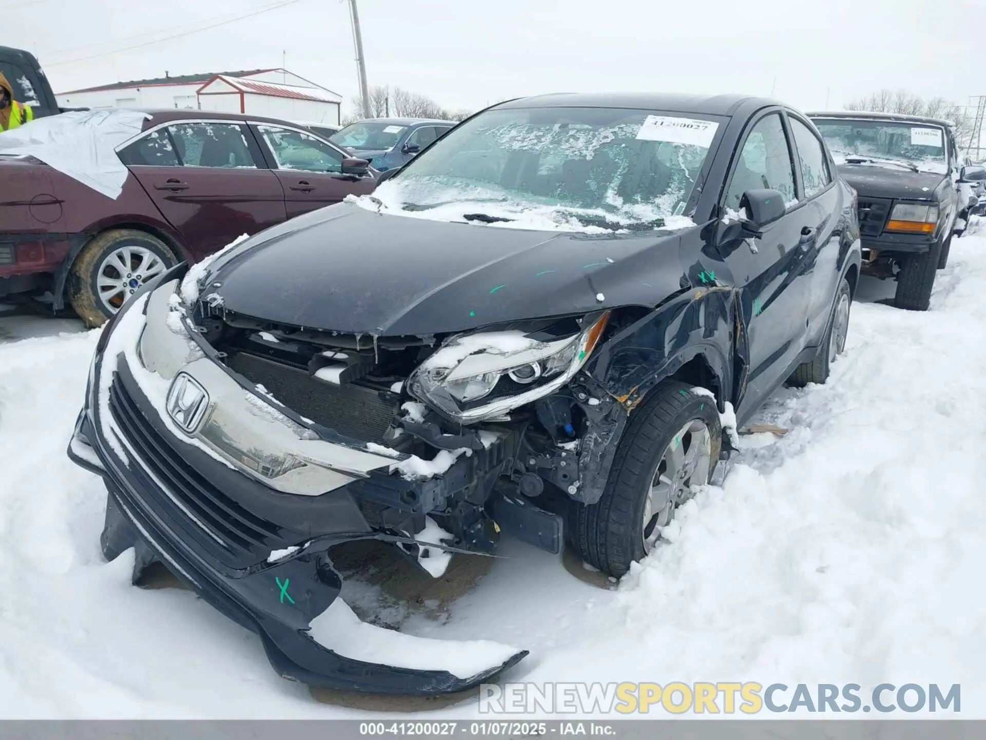 2 Photograph of a damaged car 3CZRU6H37KG731837 HONDA HR-V 2019