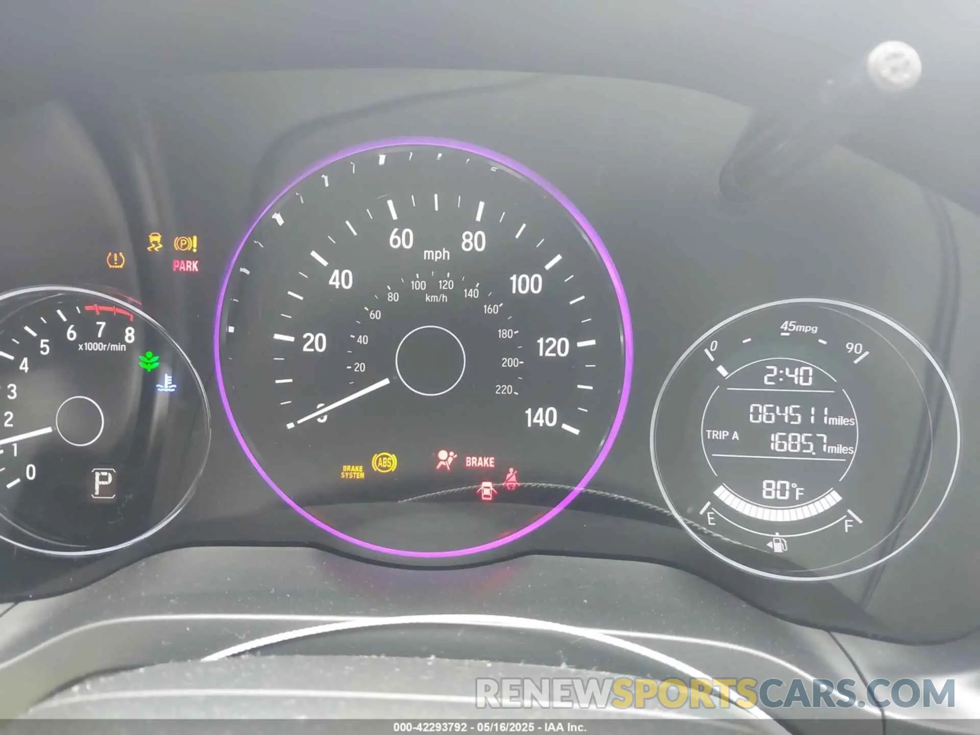 7 Photograph of a damaged car 3CZRU6H38KG716585 HONDA HR-V 2019