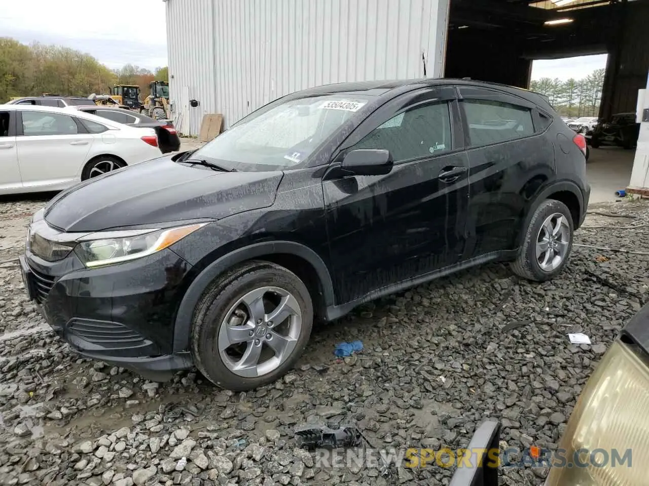 1 Photograph of a damaged car 3CZRU6H38KG723312 HONDA HR-V 2019