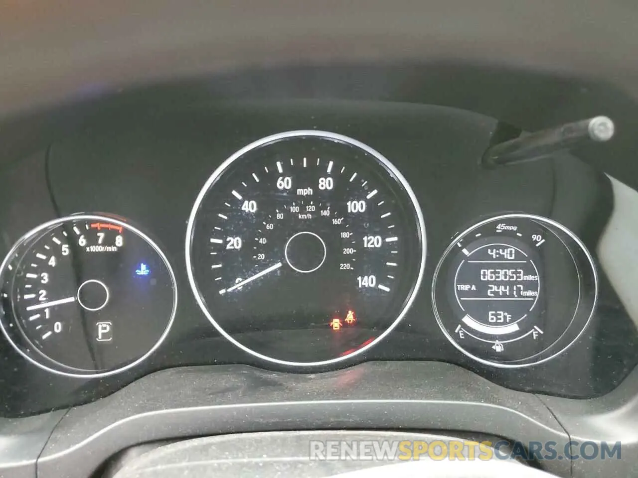 9 Photograph of a damaged car 3CZRU6H38KG723312 HONDA HR-V 2019