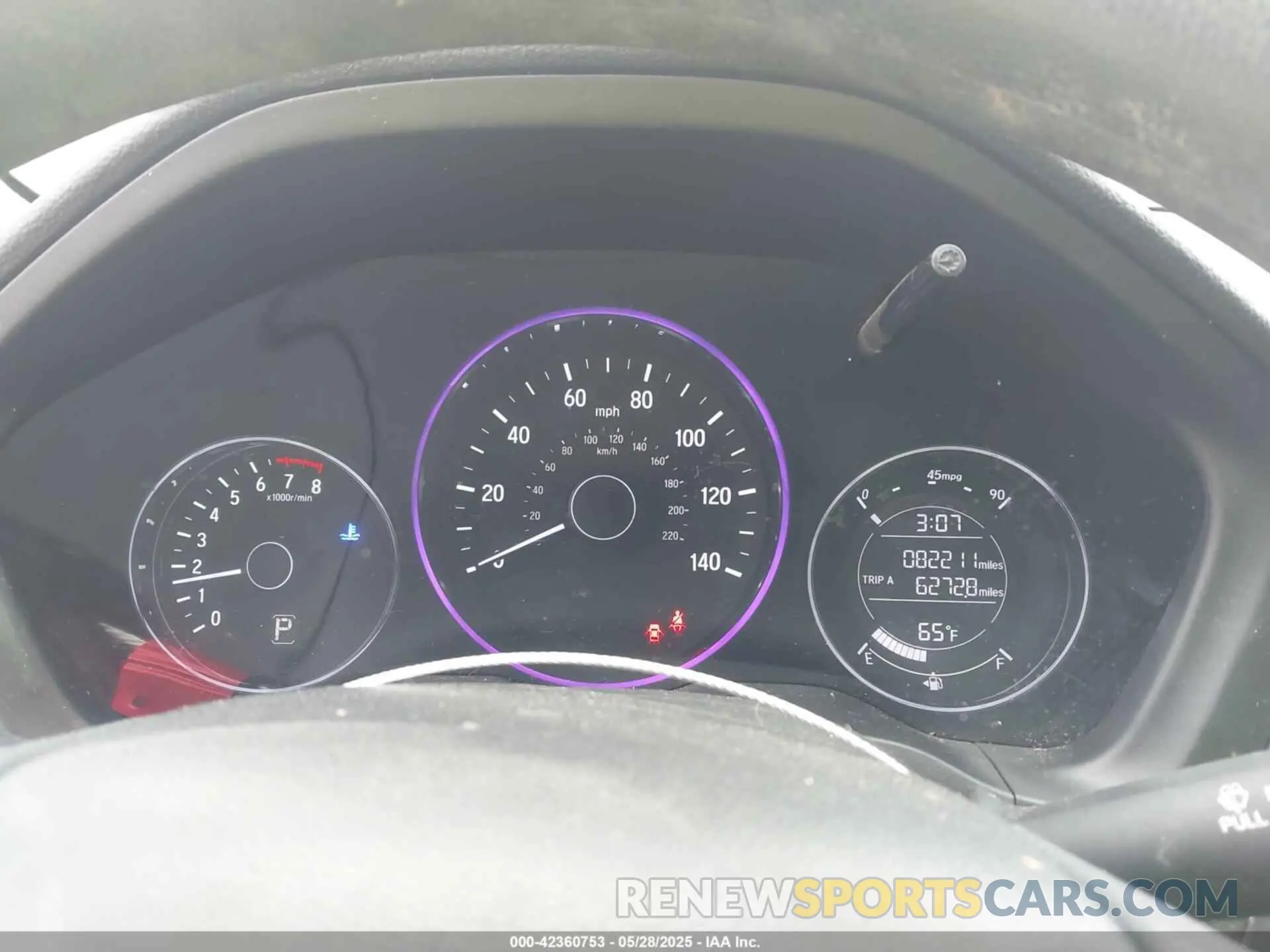 7 Photograph of a damaged car 3CZRU6H3XKG706396 HONDA HR-V 2019