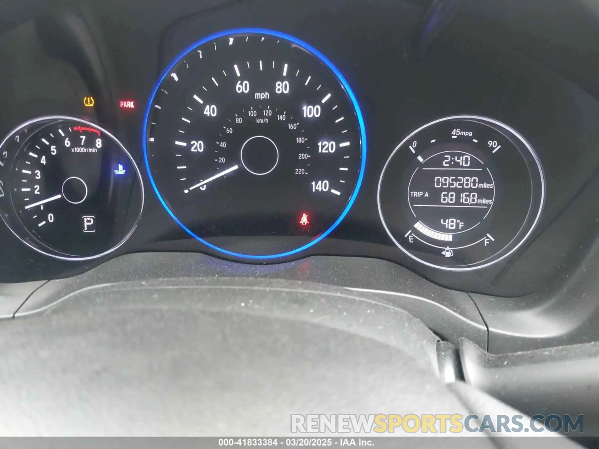 7 Photograph of a damaged car 3CZRU6H3XKG707838 HONDA HR-V 2019