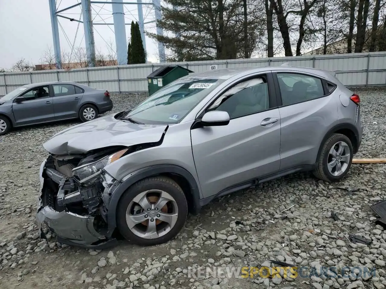1 Photograph of a damaged car 3CZRU6H3XKG728026 HONDA HR-V 2019