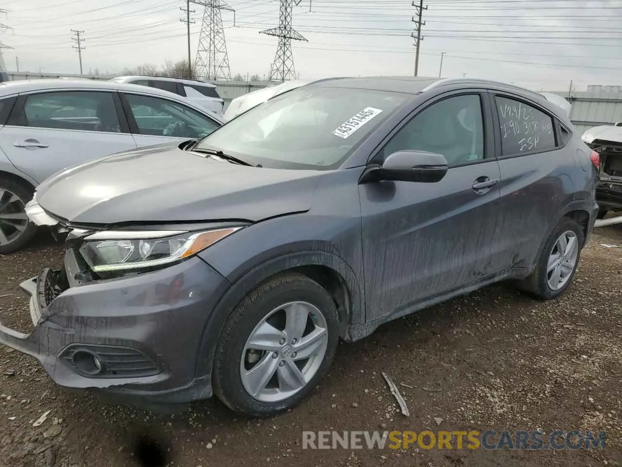 1 Photograph of a damaged car 3CZRU6H50KM730712 HONDA HR-V 2019