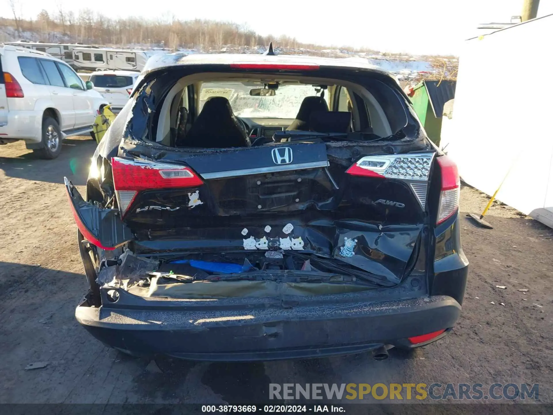 16 Photograph of a damaged car 3CZRU6H51KM716771 HONDA HR-V 2019