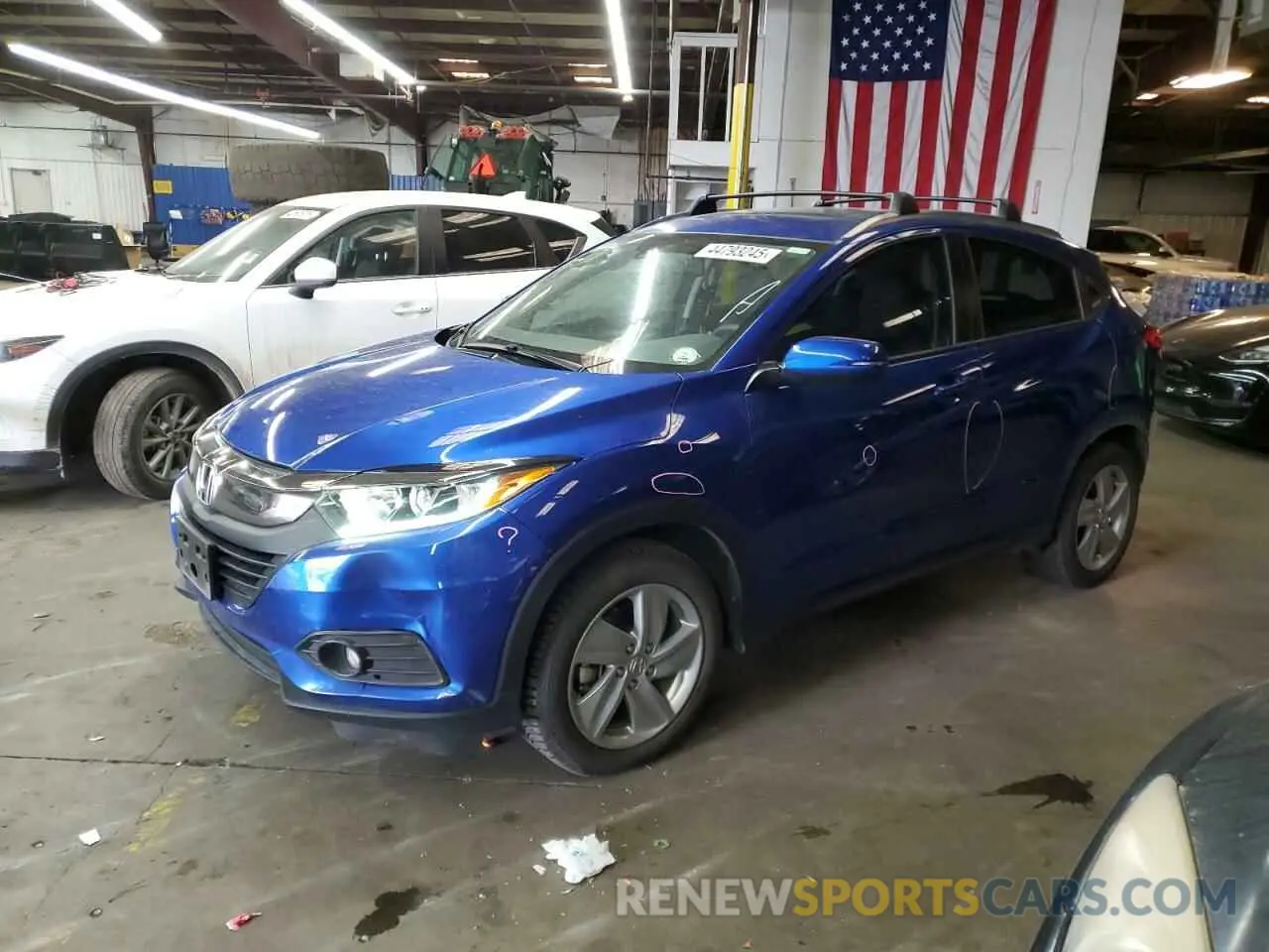 1 Photograph of a damaged car 3CZRU6H52KM726550 HONDA HR-V 2019
