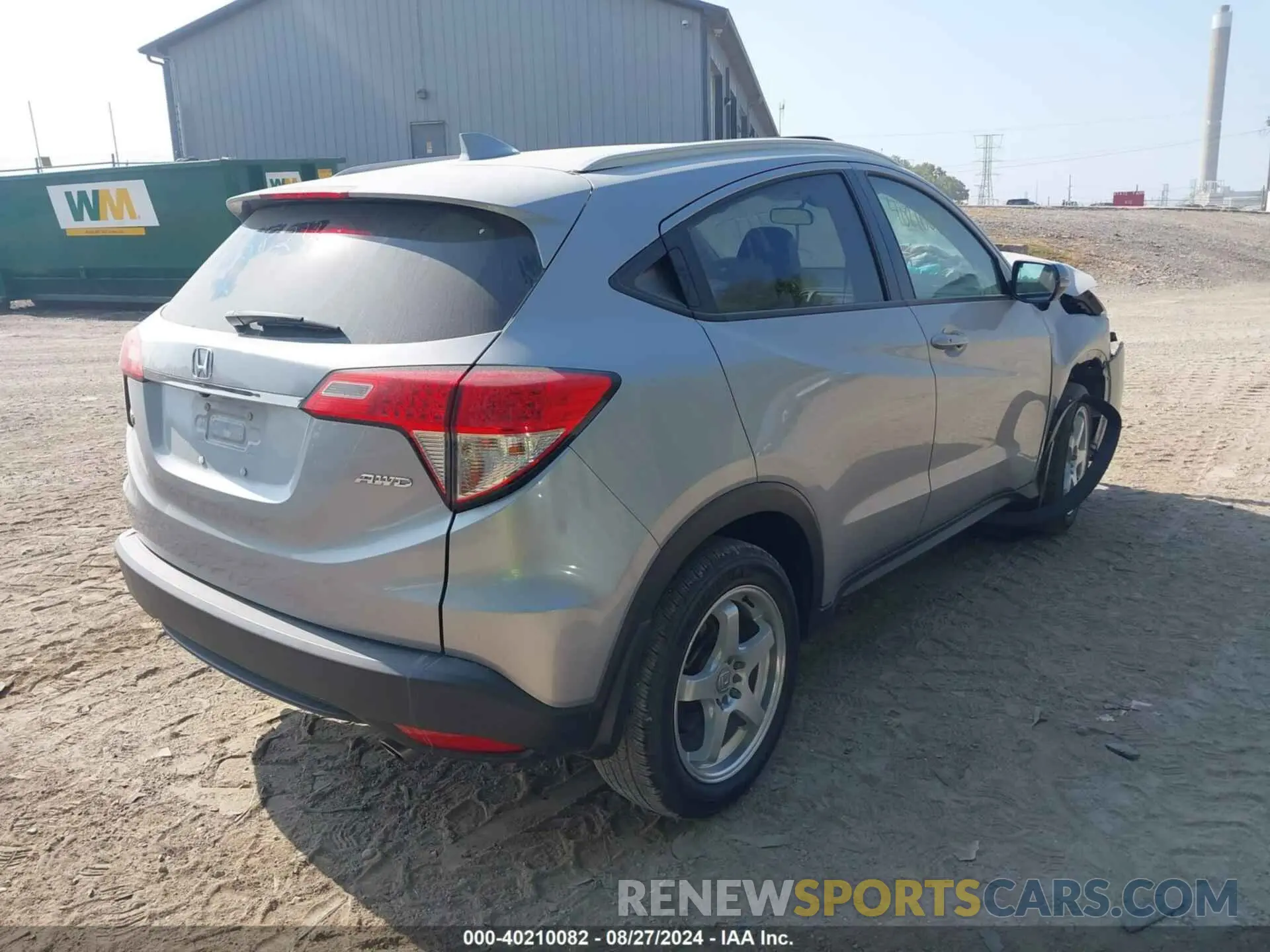 4 Photograph of a damaged car 3CZRU6H53KM735824 HONDA HR-V 2019