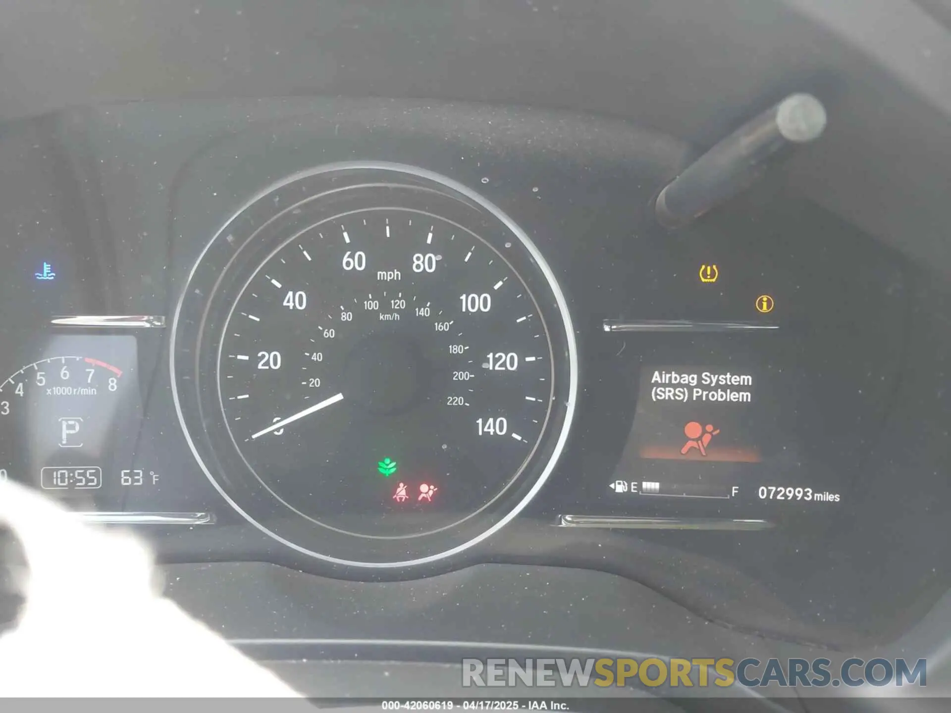 7 Photograph of a damaged car 3CZRU6H54KM702962 HONDA HR-V 2019