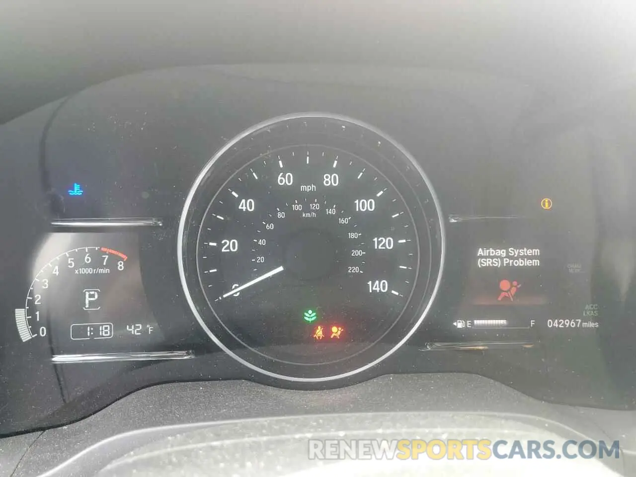 9 Photograph of a damaged car 3CZRU6H54KM707210 HONDA HR-V 2019