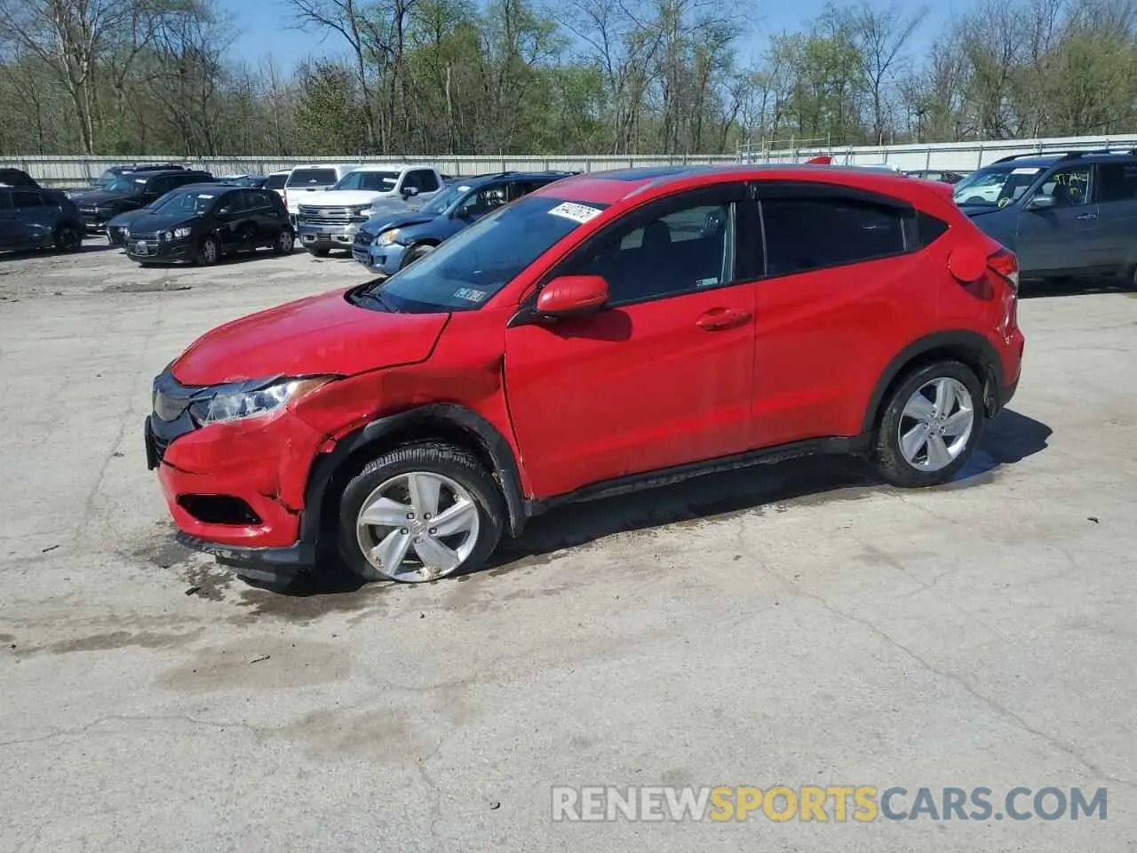 1 Photograph of a damaged car 3CZRU6H54KM725996 HONDA HR-V 2019