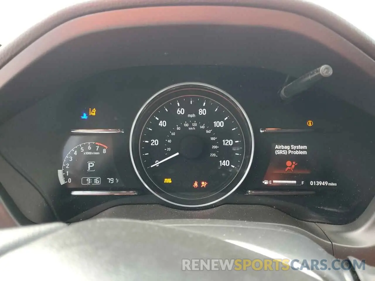 9 Photograph of a damaged car 3CZRU6H56KM709704 HONDA HR-V 2019