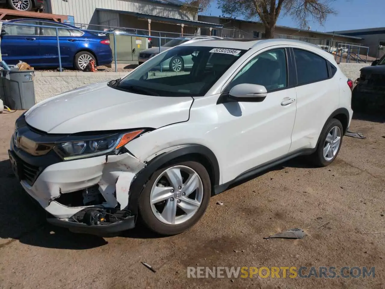1 Photograph of a damaged car 3CZRU6H56KM721836 HONDA HR-V 2019