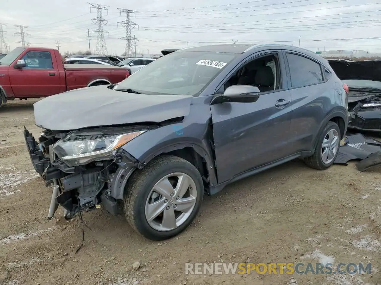 1 Photograph of a damaged car 3CZRU6H57KM709789 HONDA HR-V 2019