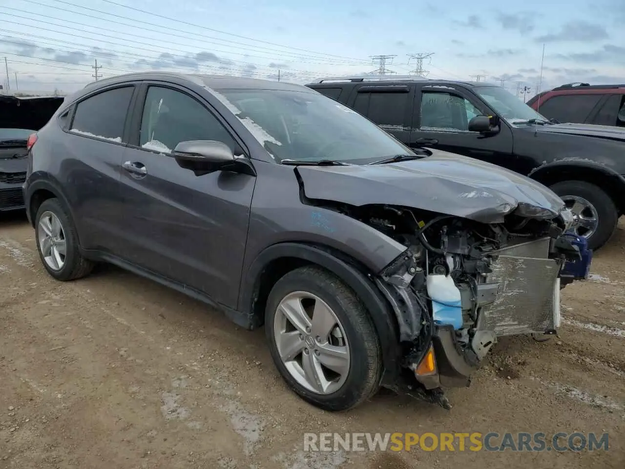 4 Photograph of a damaged car 3CZRU6H57KM709789 HONDA HR-V 2019