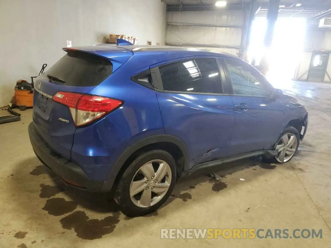 3 Photograph of a damaged car 3CZRU6H57KM720324 HONDA HR-V 2019
