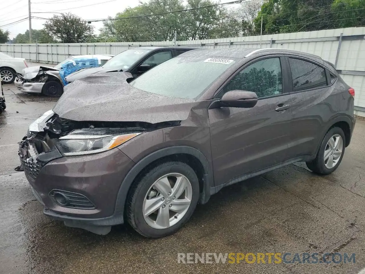 1 Photograph of a damaged car 3CZRU6H57KM722672 HONDA HR-V 2019