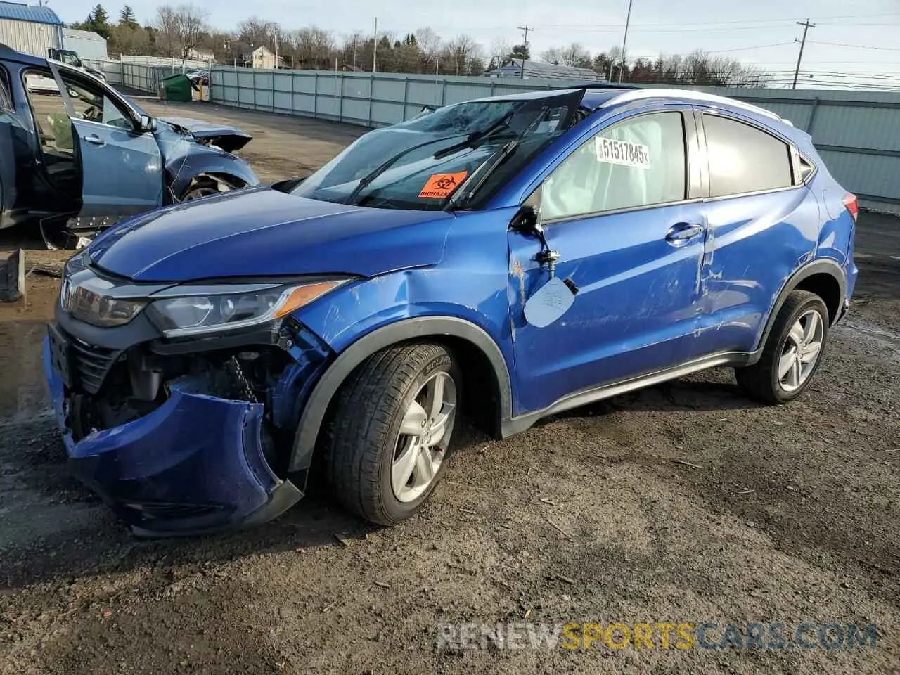 1 Photograph of a damaged car 3CZRU6H58KM724043 HONDA HR-V 2019