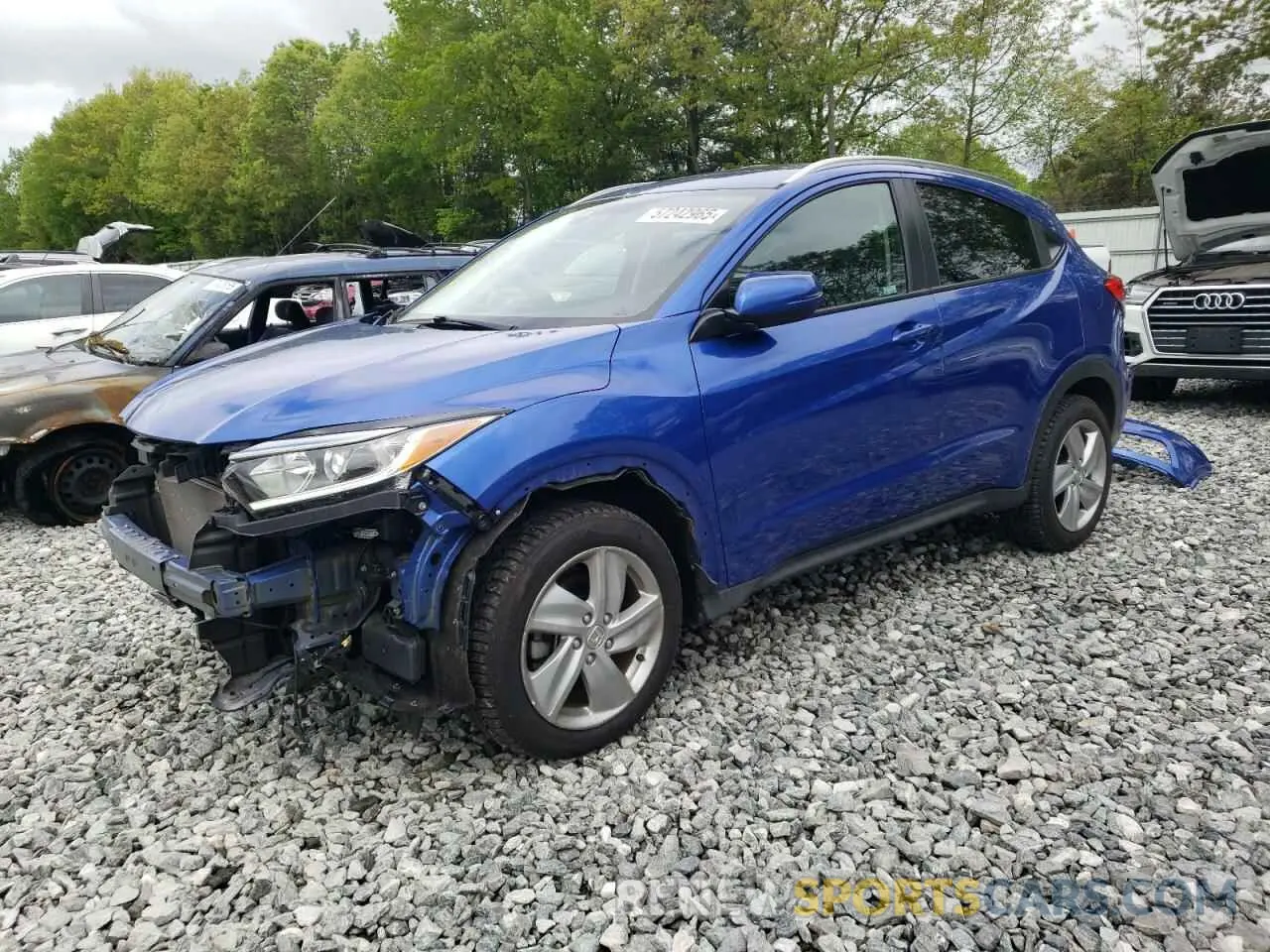 1 Photograph of a damaged car 3CZRU6H58KM741991 HONDA HR-V 2019
