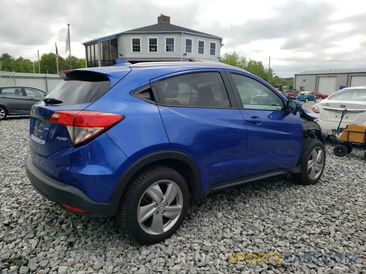 3 Photograph of a damaged car 3CZRU6H58KM741991 HONDA HR-V 2019