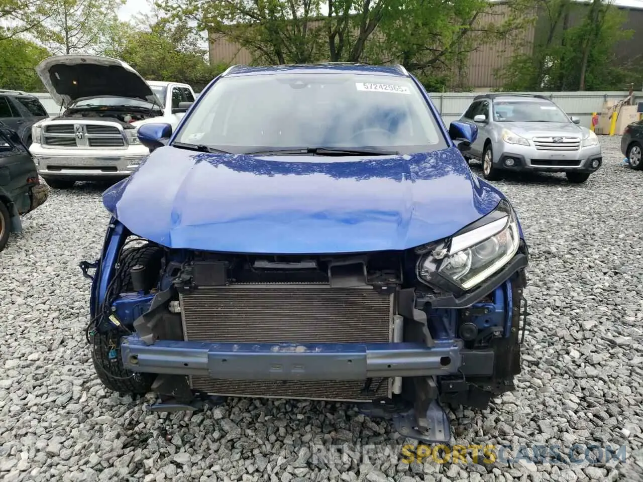 5 Photograph of a damaged car 3CZRU6H58KM741991 HONDA HR-V 2019