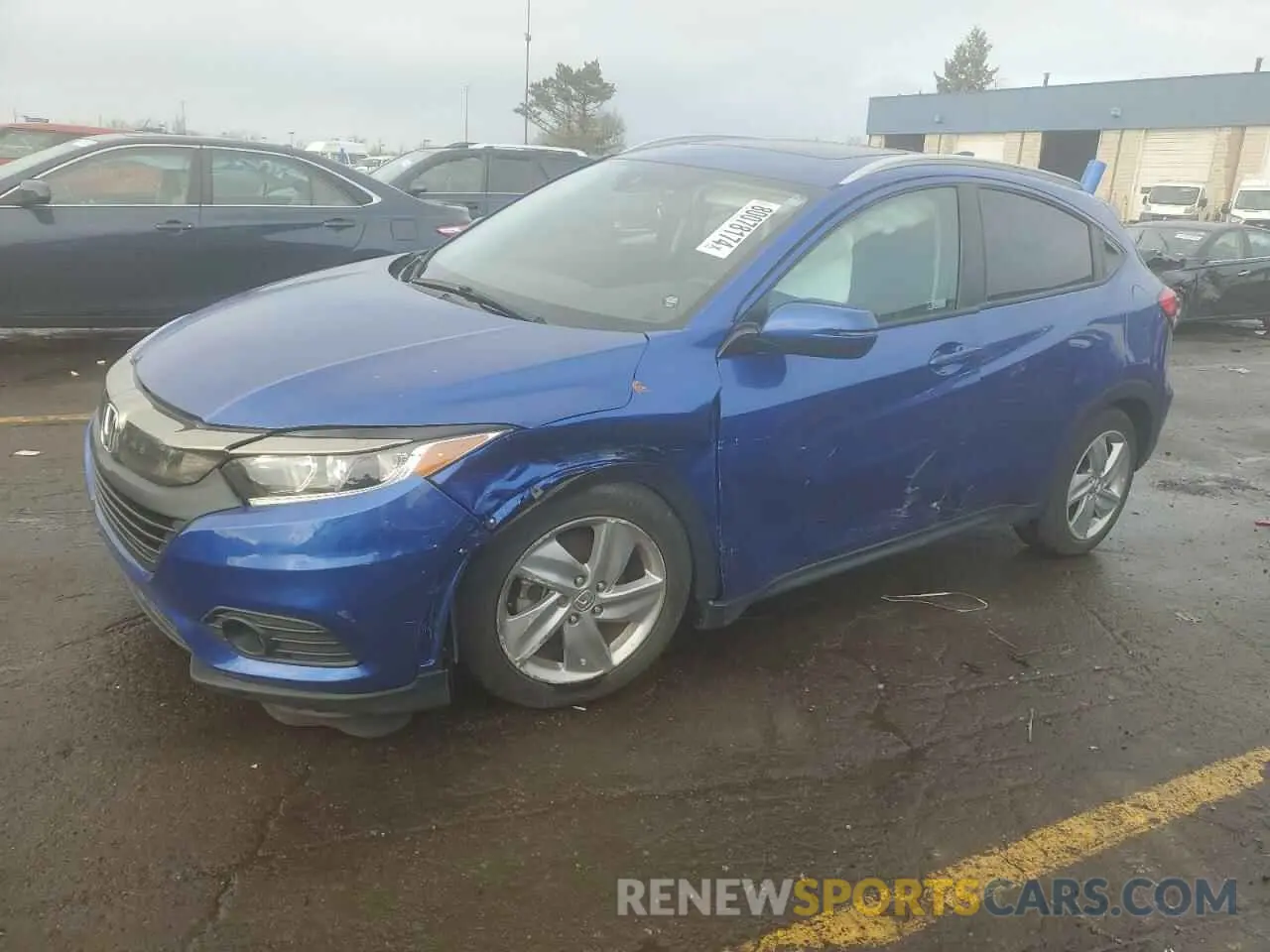 1 Photograph of a damaged car 3CZRU6H79KM715997 HONDA HR-V 2019