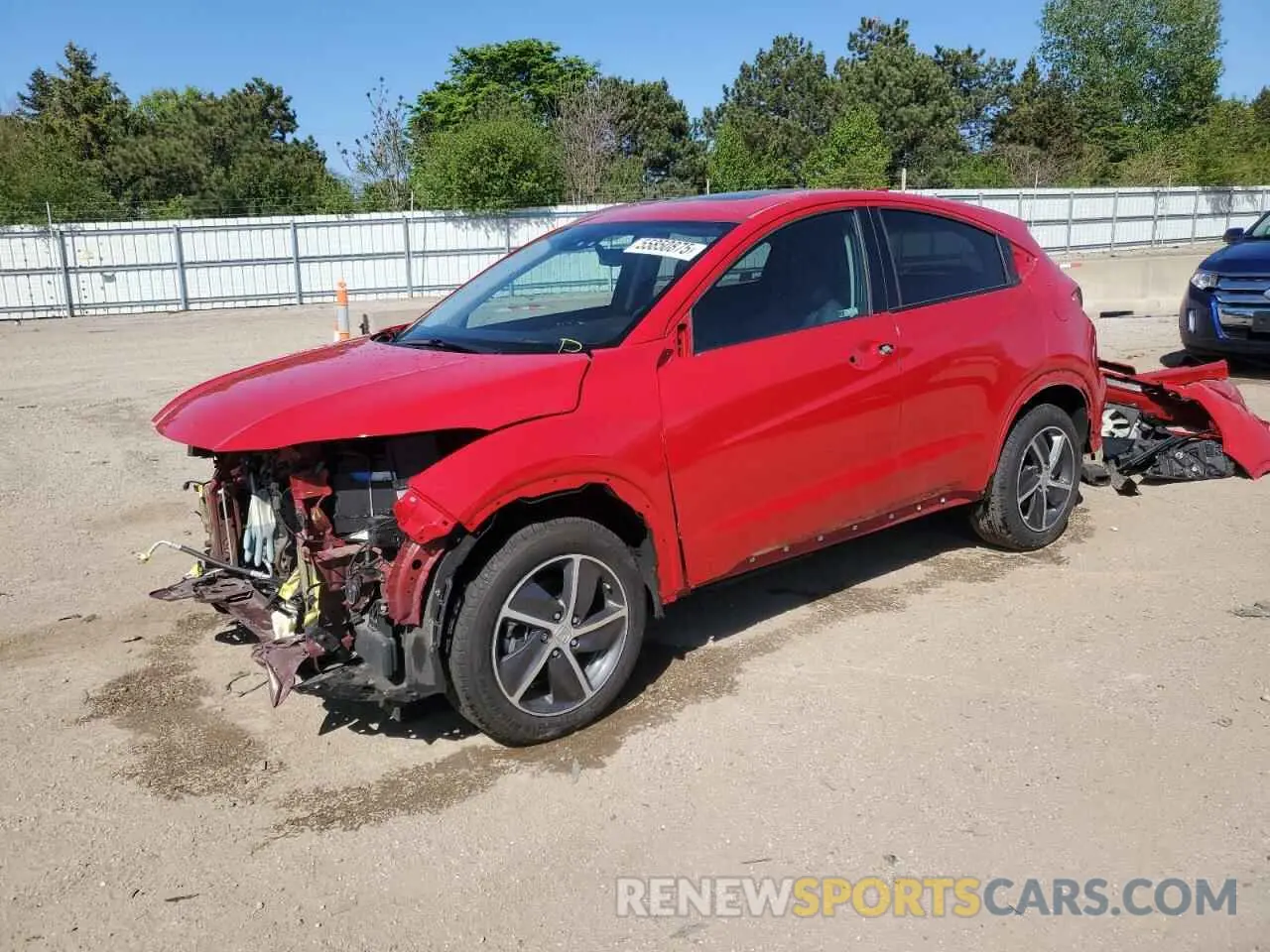 1 Photograph of a damaged car 3CZRU6H98KM705432 HONDA HR-V 2019